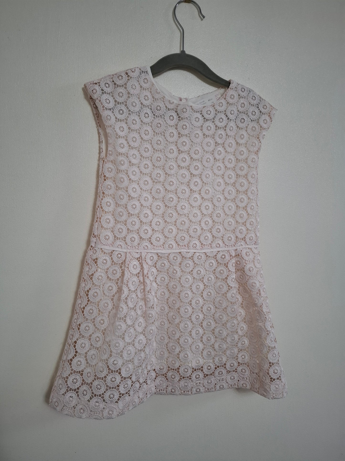 5-6 years: Zara Pale Pink Double Layer Lace Dress