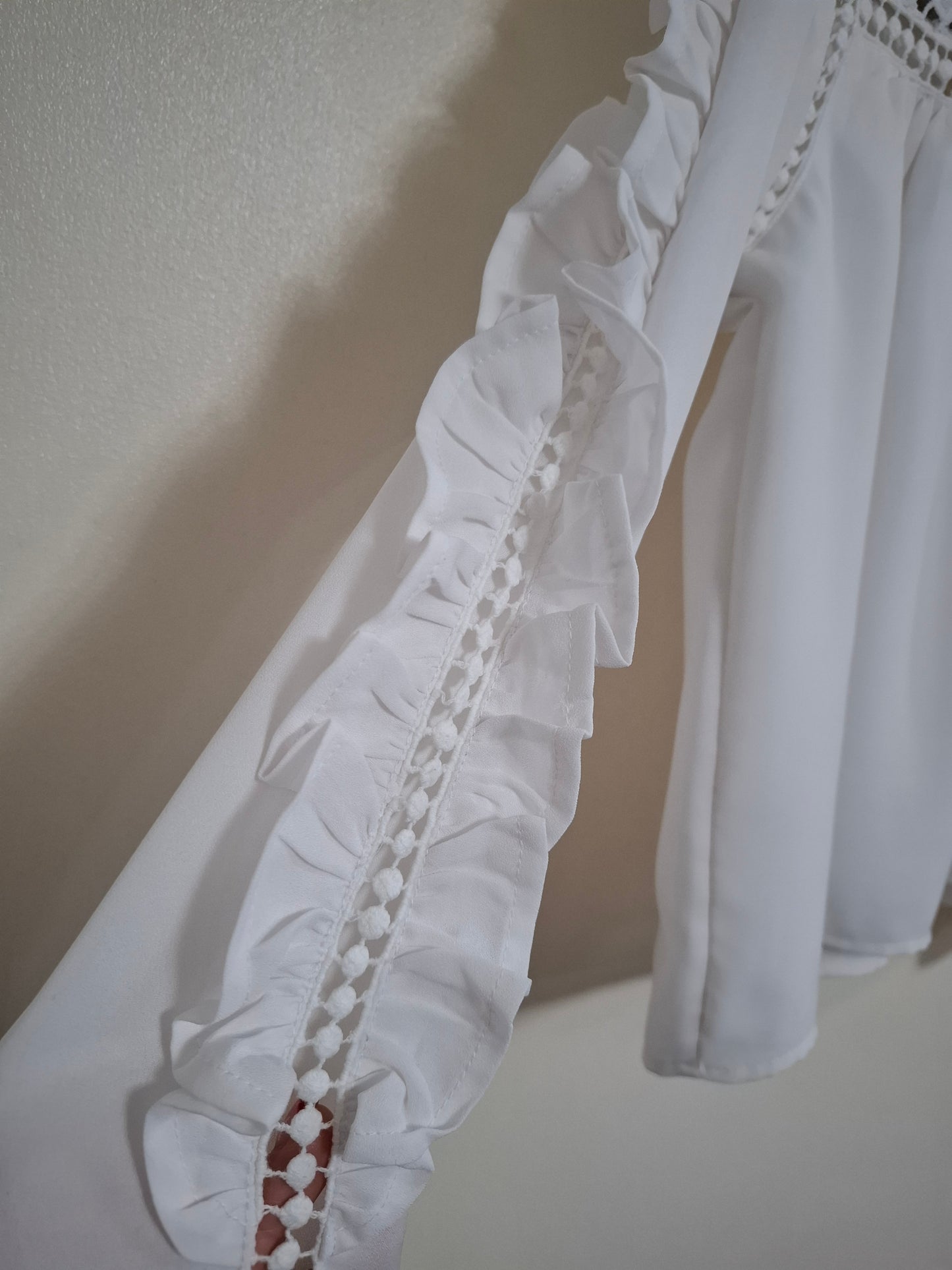 7 years: Immaculate River Island Viscose Blouse with Lace Detail