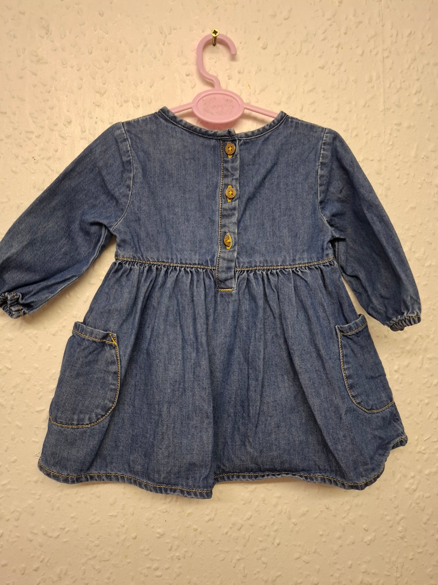 0-3 months: Next Soft Denim Dress