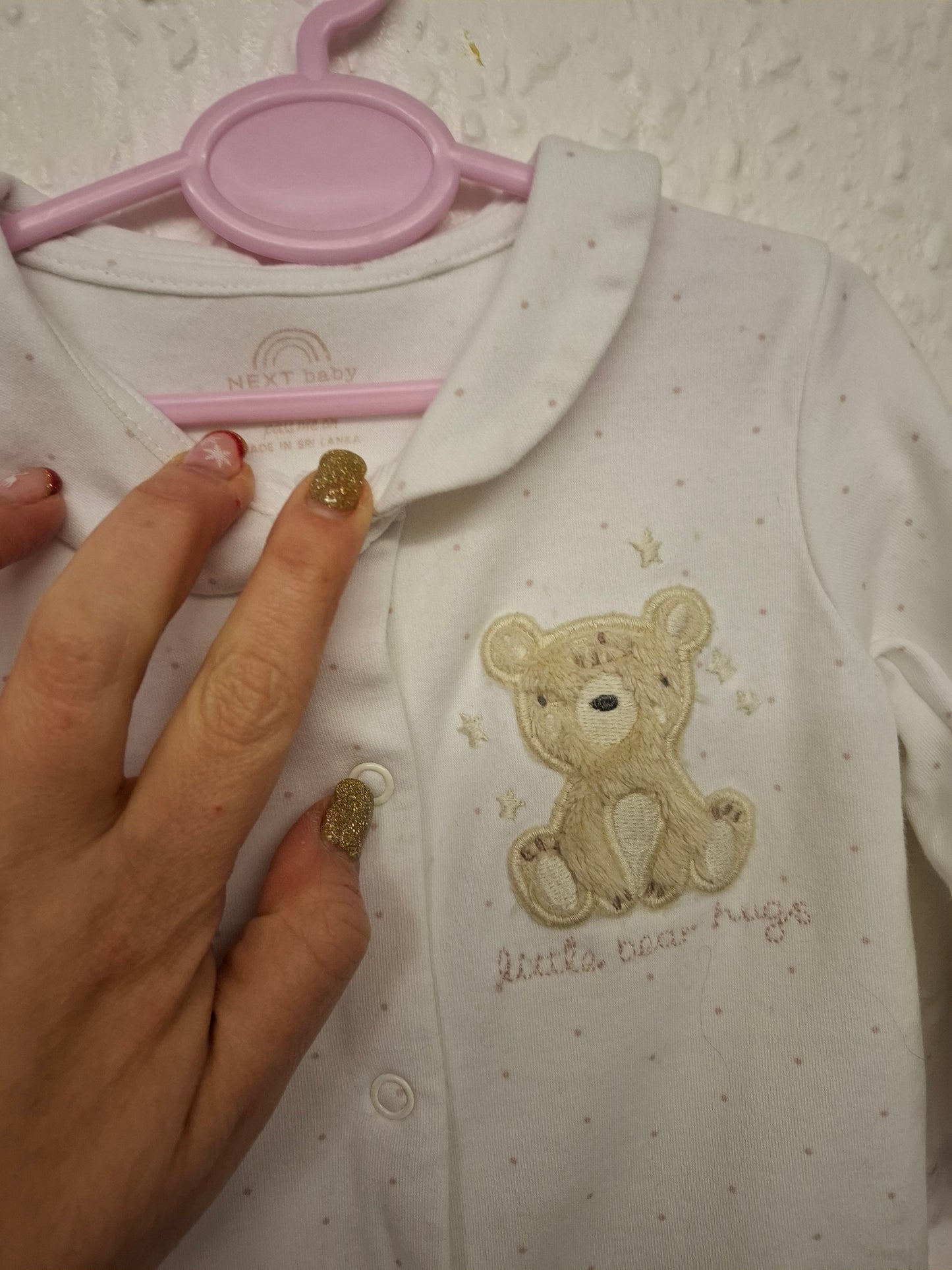 3-6 months: Next "Little Bear Hugs" Sleepsuit