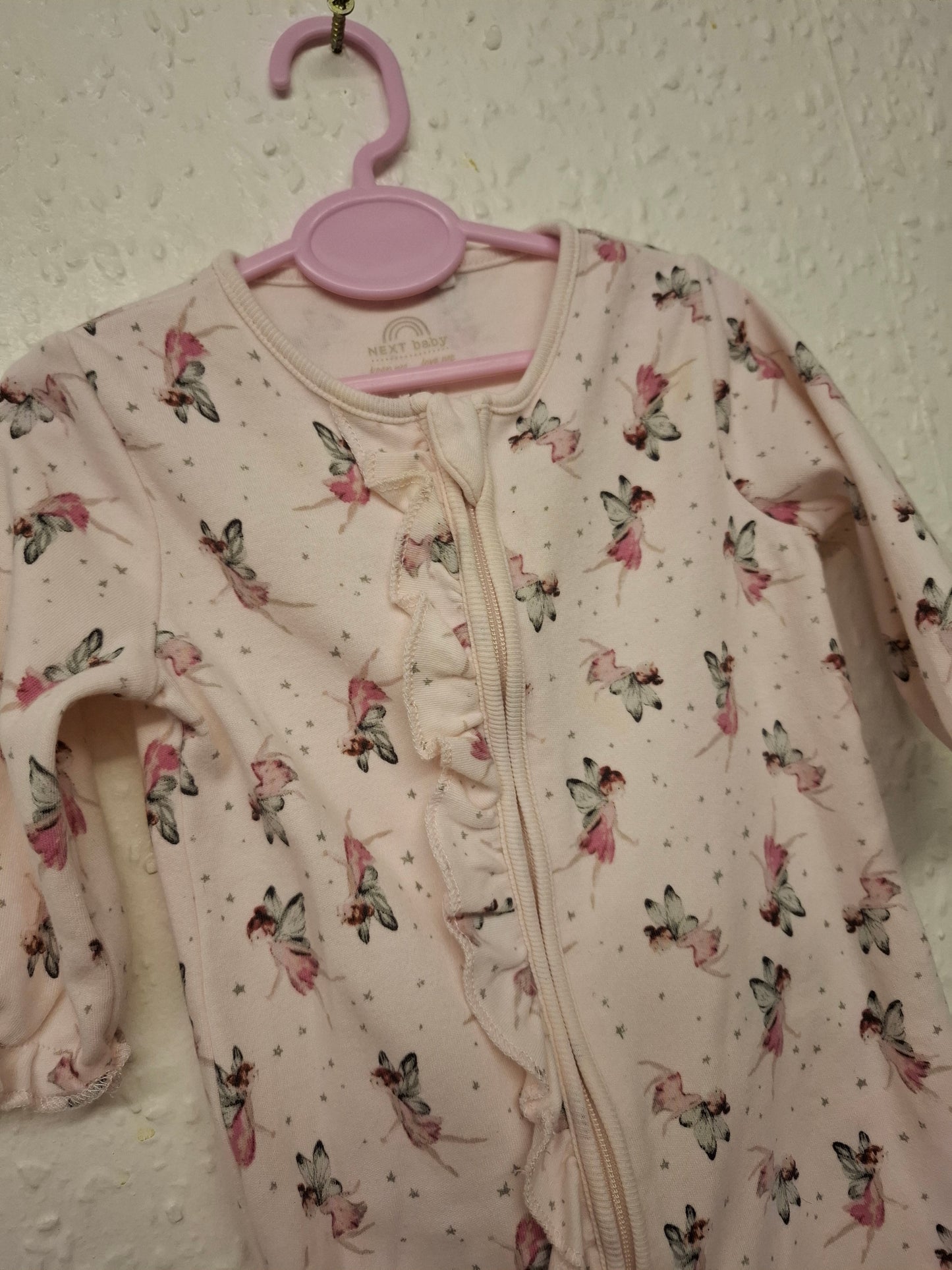 0-3 months: Next Fairy Sleepsuit