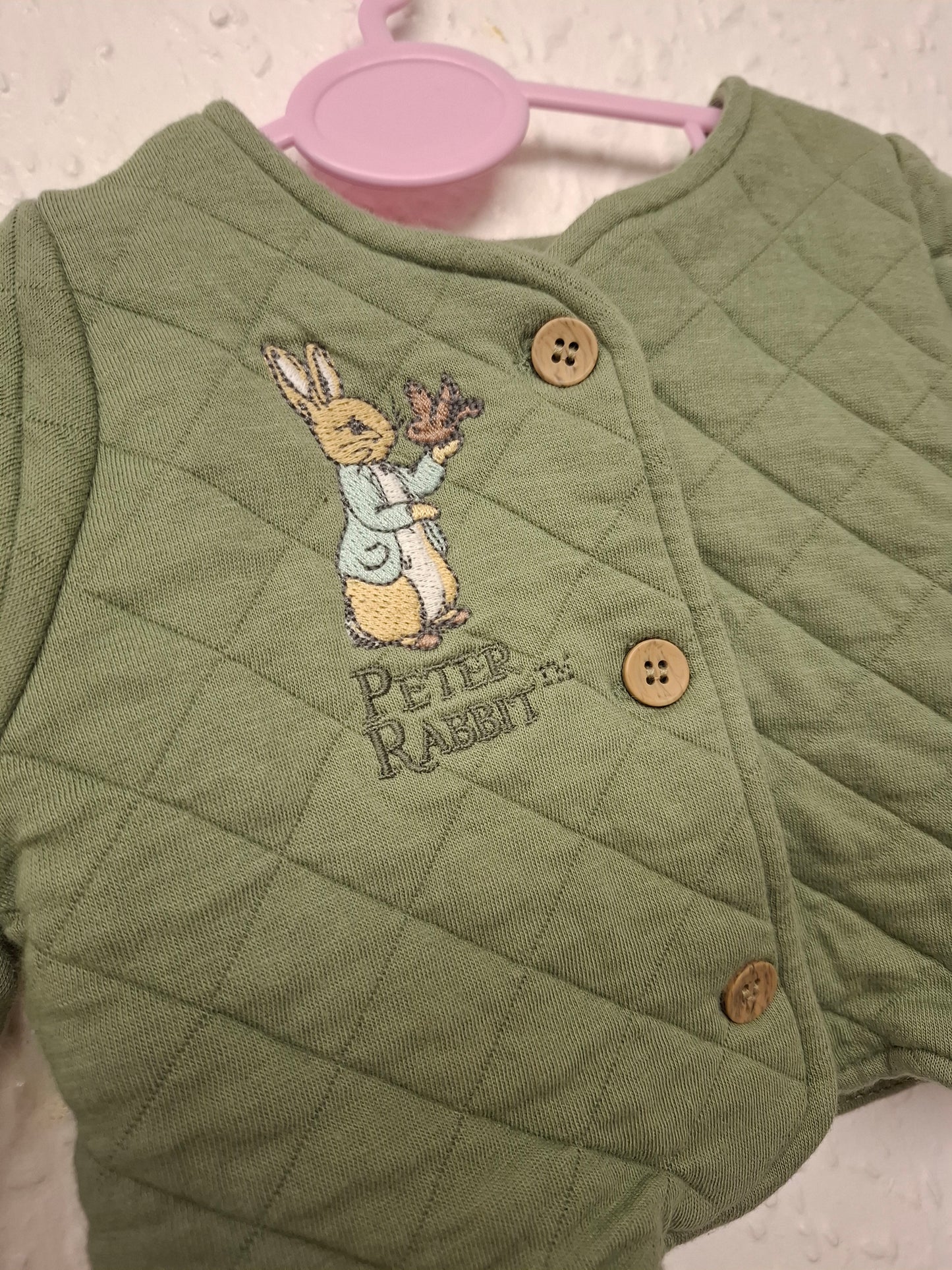 0-3 months: Quilted Peter Rabbit Jacket