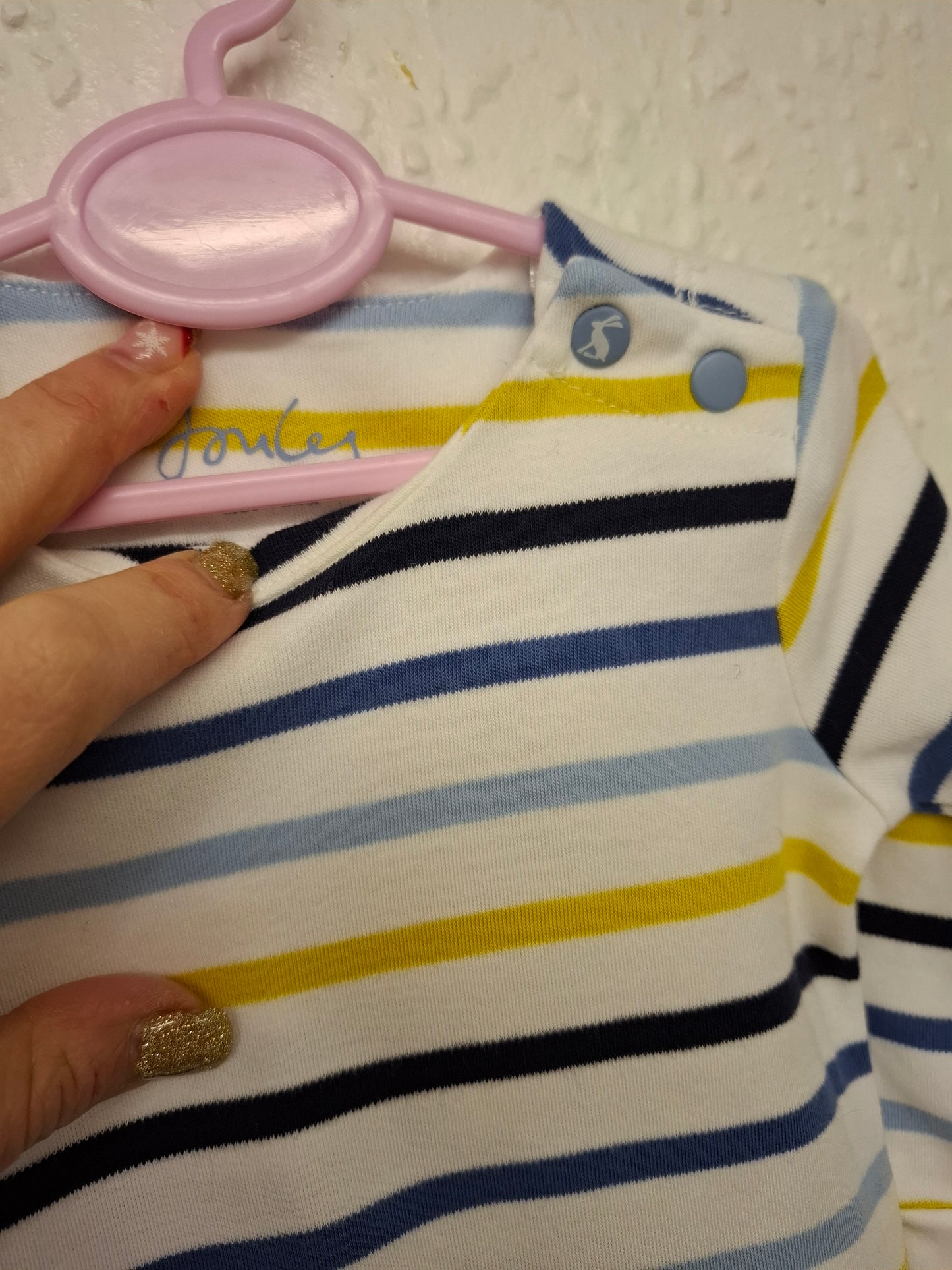 0-3 months: Joules As New Footless Sleepsuit