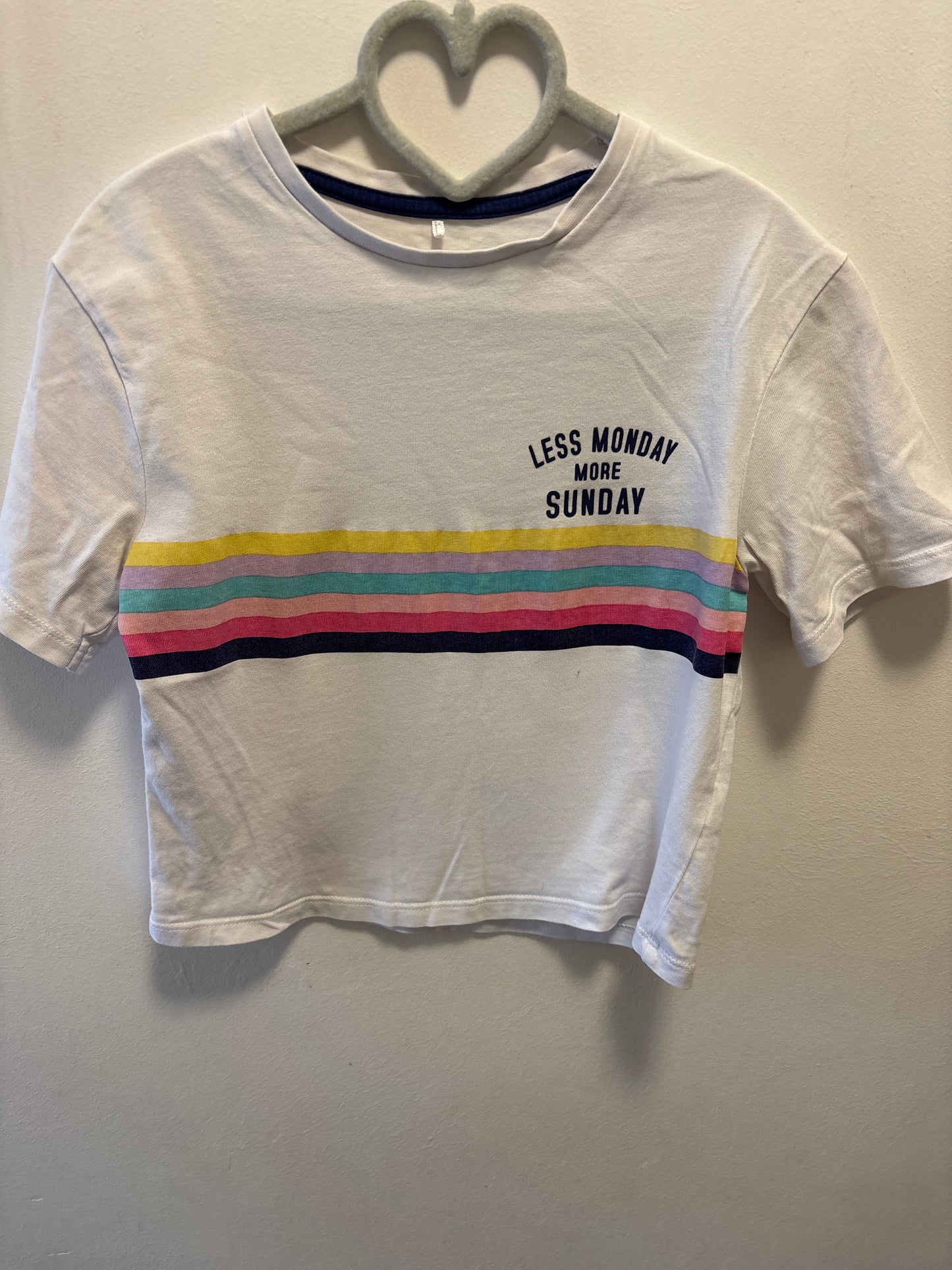 5-6y: “Less Monday more Sunday” T-shirt