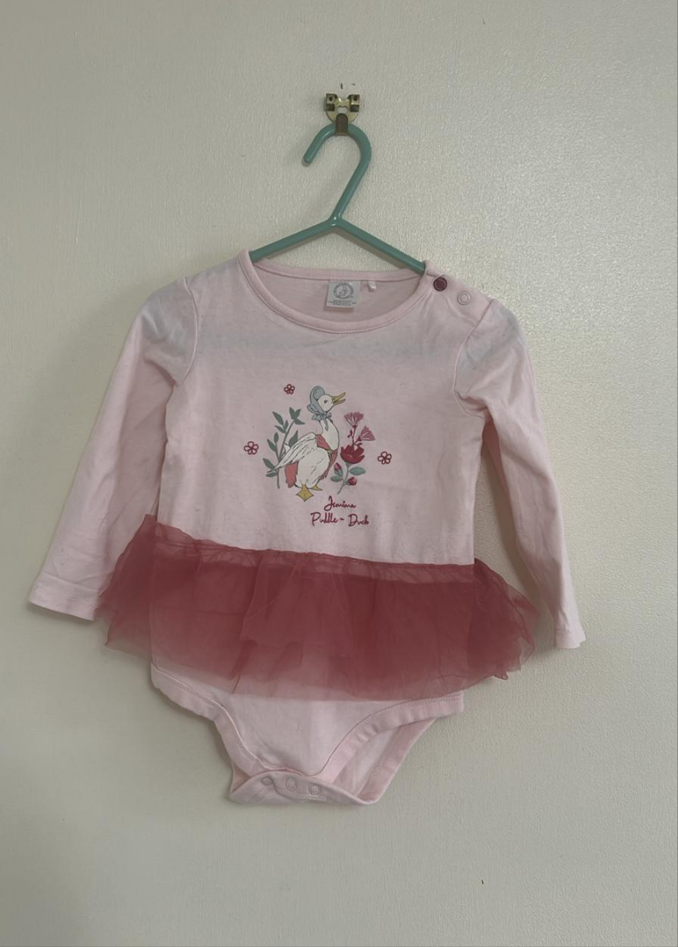 12-18m: Jemima Puddle Duck Tutu Vest
