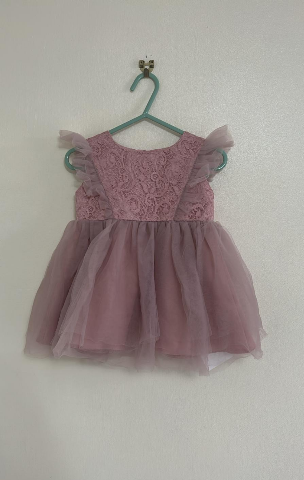 9-12m: Gorgeous Pastel Pink Party Dress