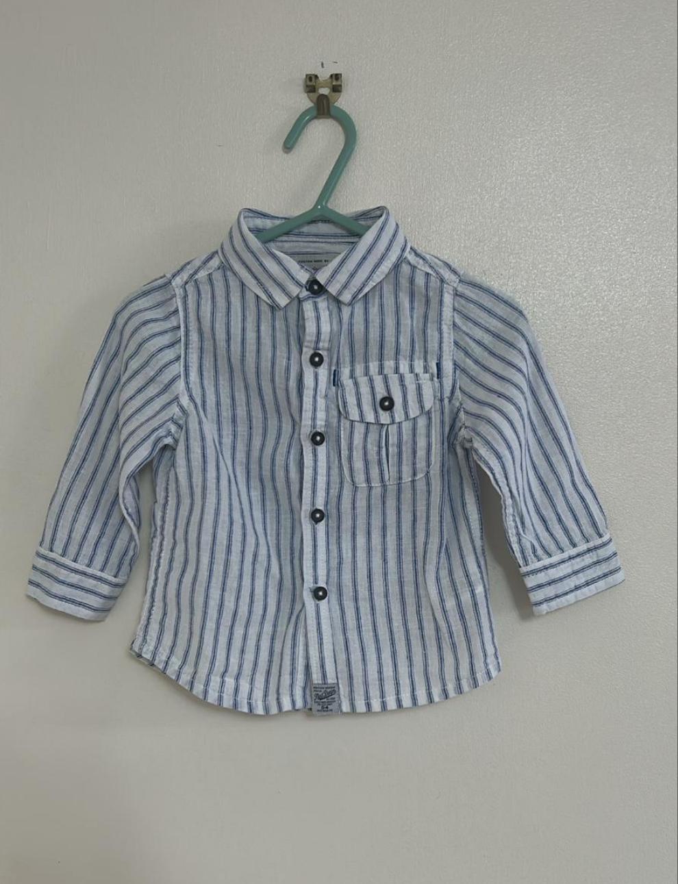 9-12m: Next Linen Shirt