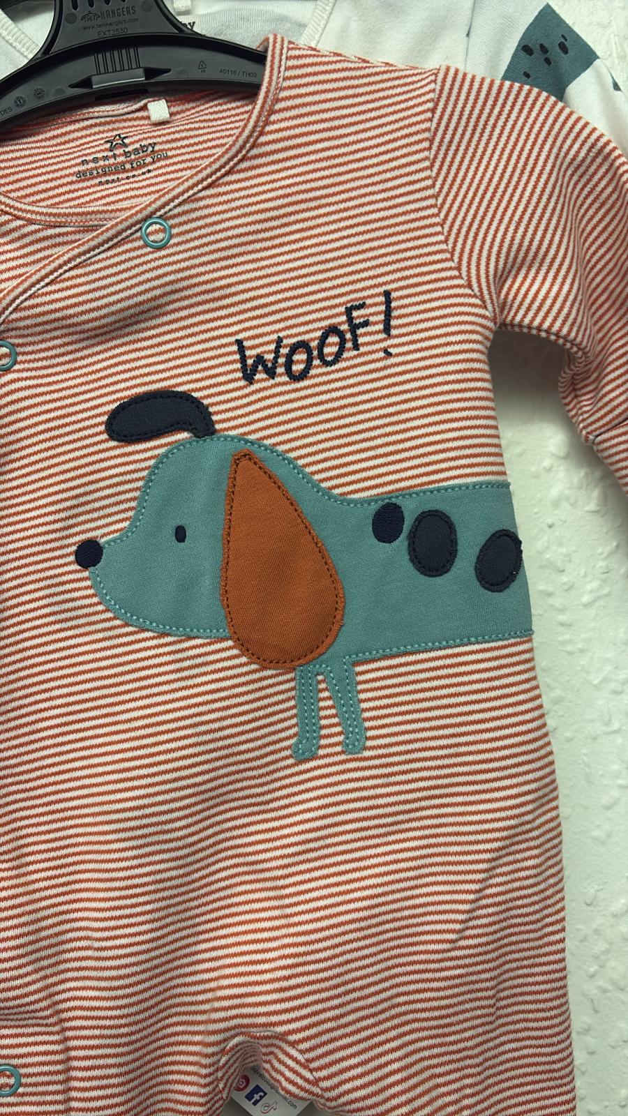 0-3 months: Set of 2 Next Sleepsuits
