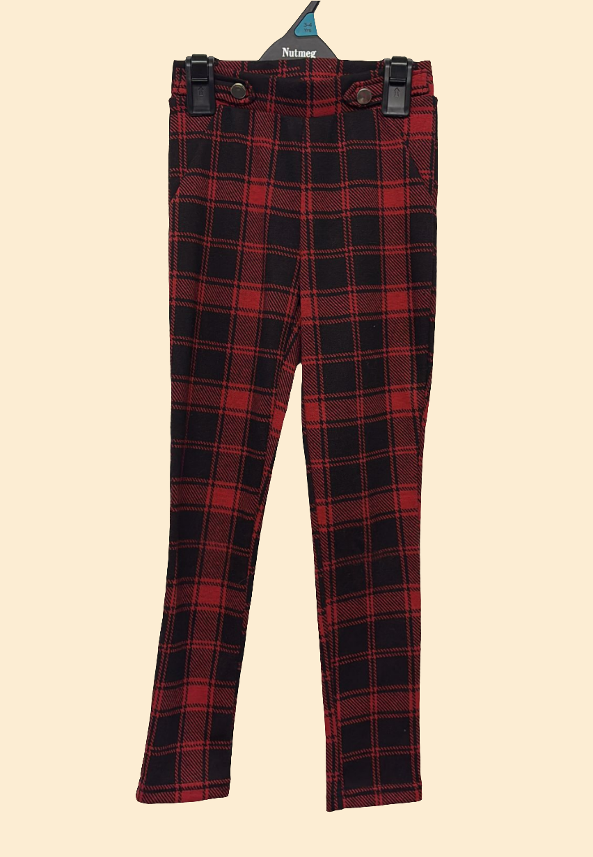 6-7y: Tartan Trousers
