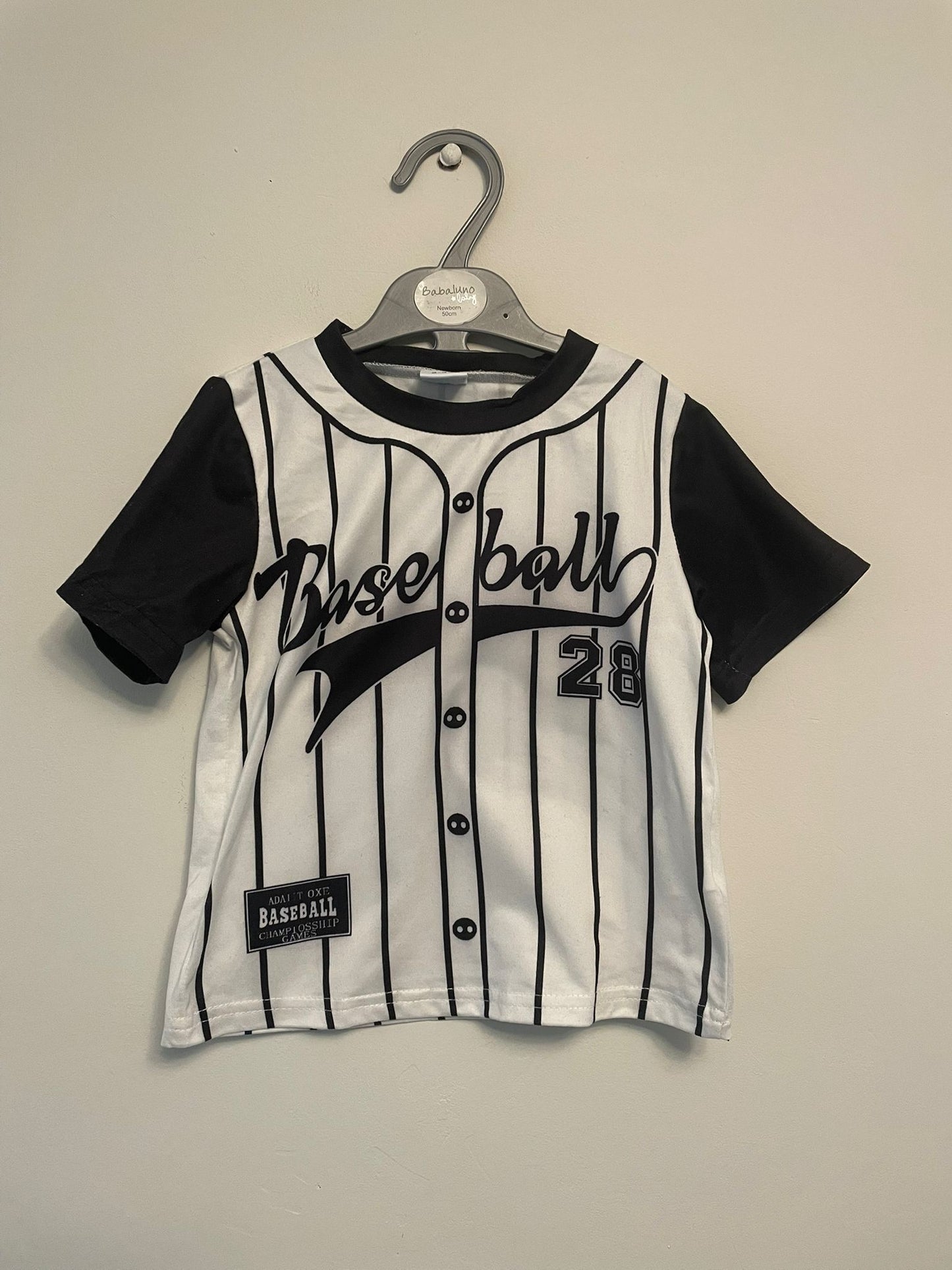 2-3y: Baseball Themed Shorts Set