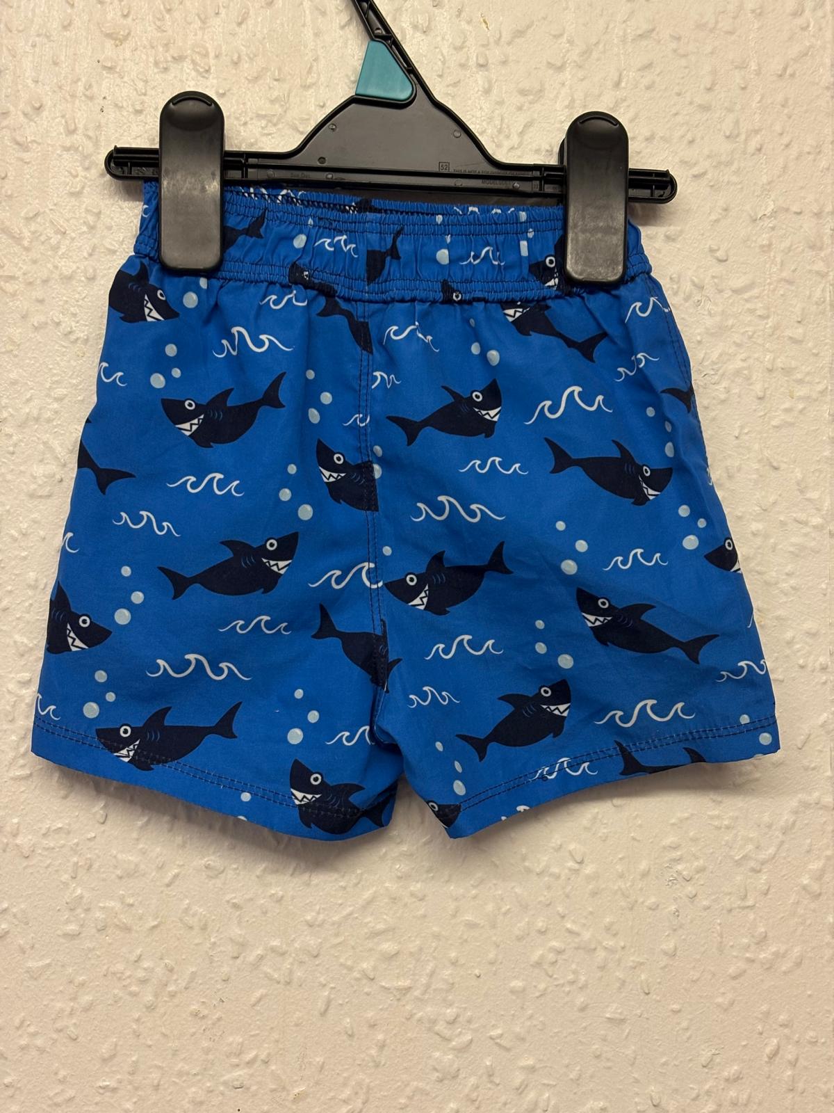 6-9m: Shark Swim Shorts