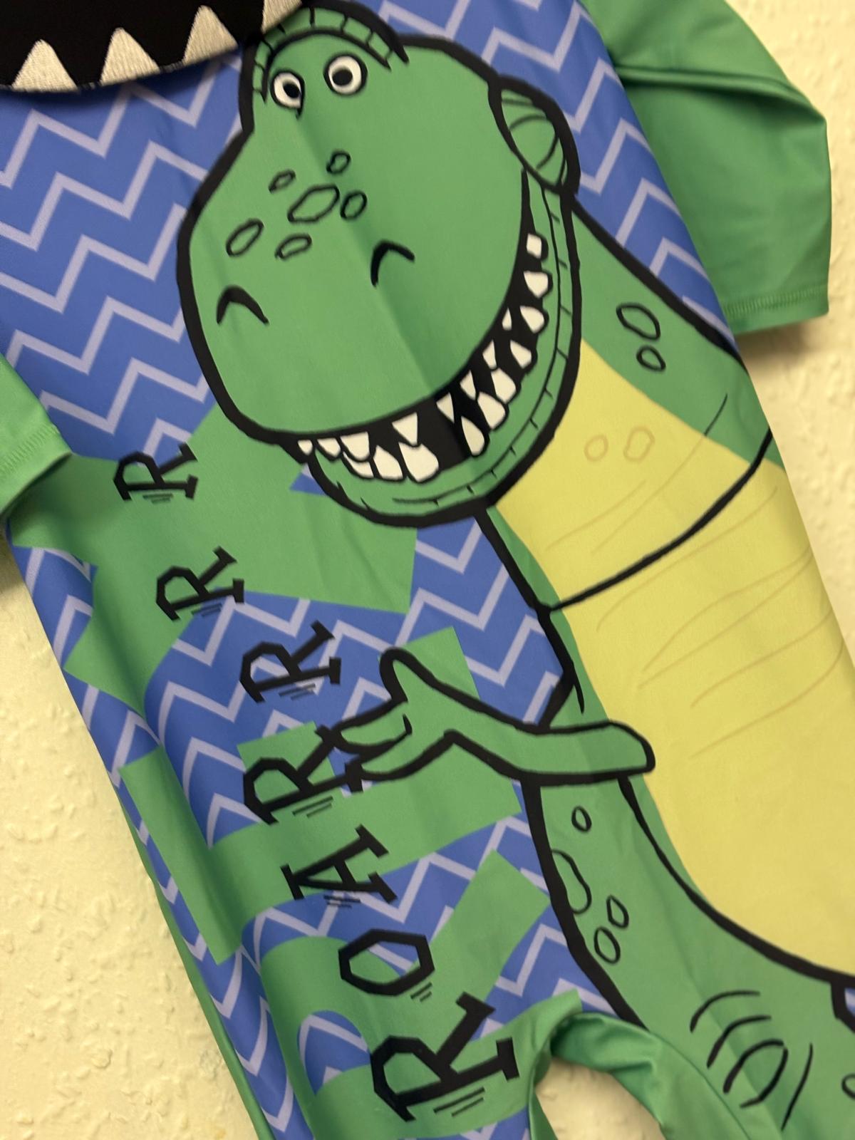 5-6y: Rex from Toy Story All-in-one Swimsuit with Matching Swimhat