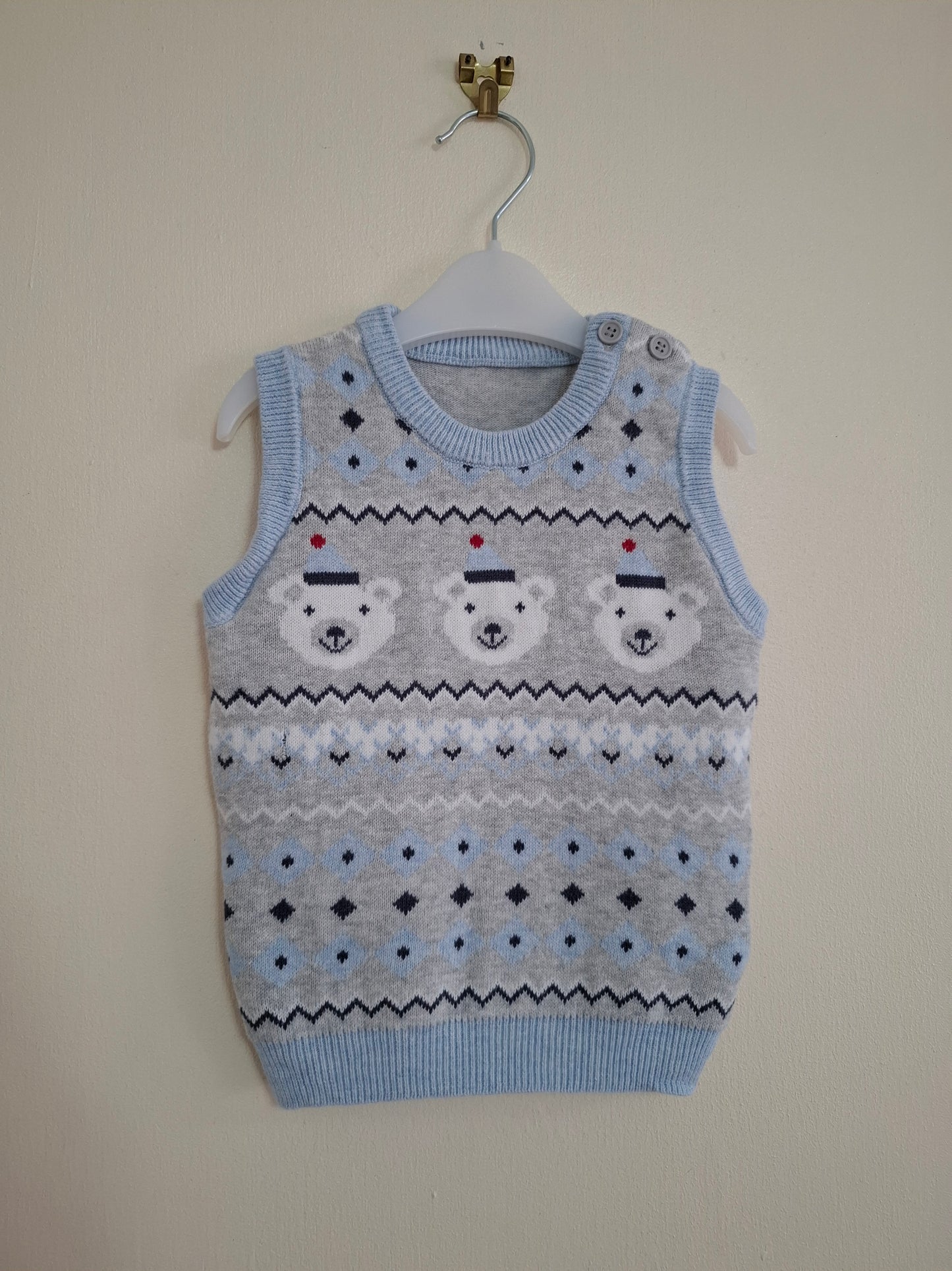 6-9m: Winter Woollen Vest
