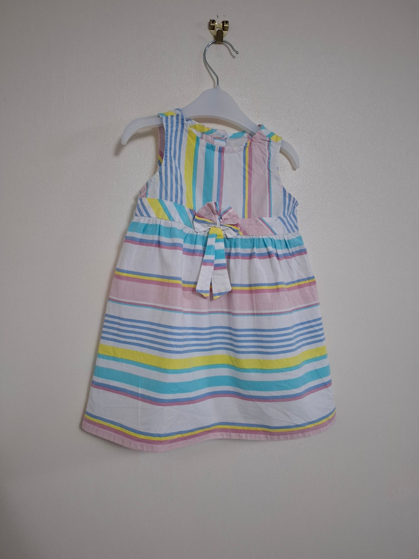 9-12m: Lightweight Cotton Rainbow Dress