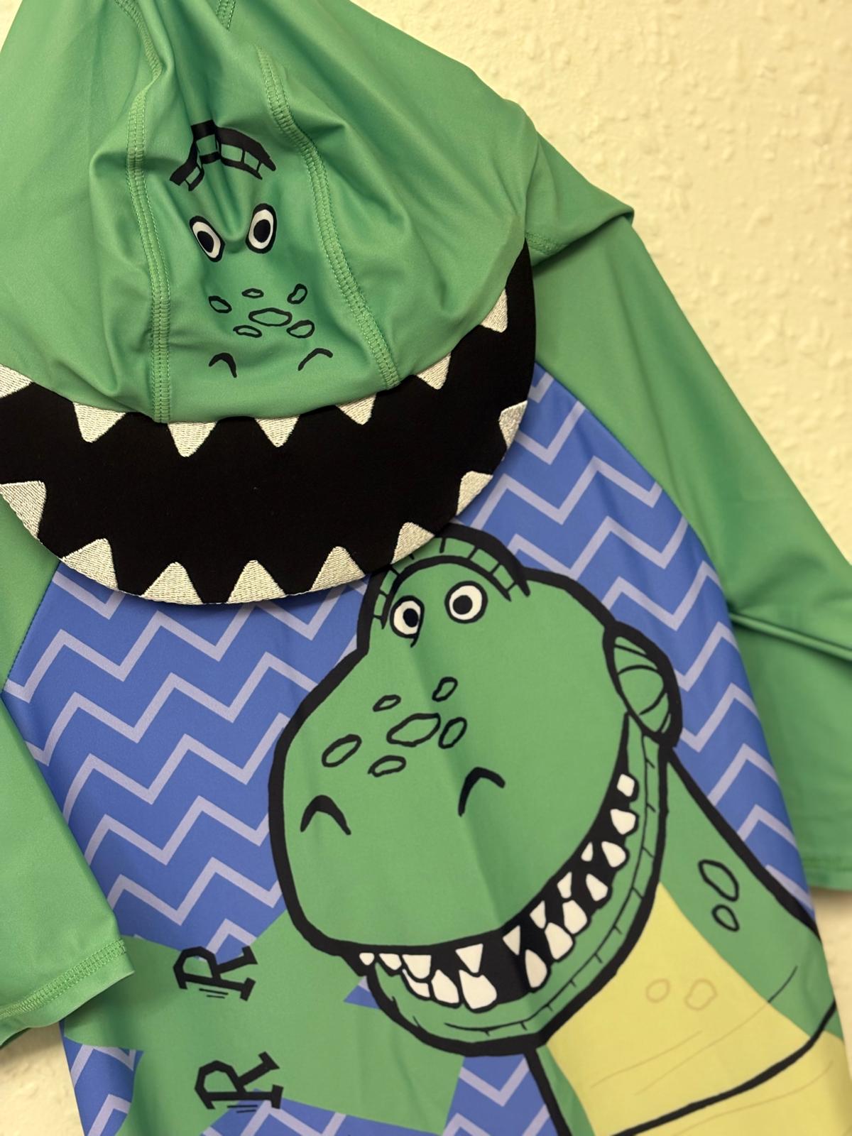 5-6y: Rex from Toy Story All-in-one Swimsuit with Matching Swimhat