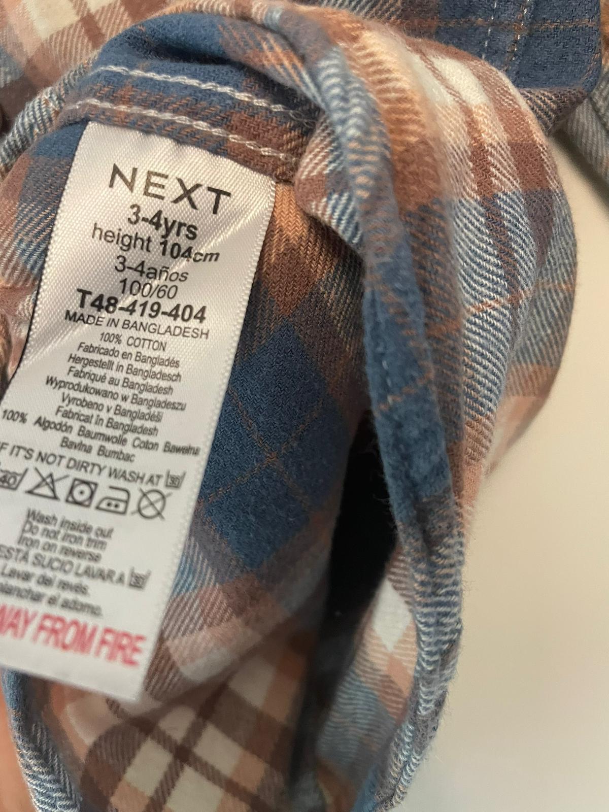 3-4y: Next Flannel Shirt