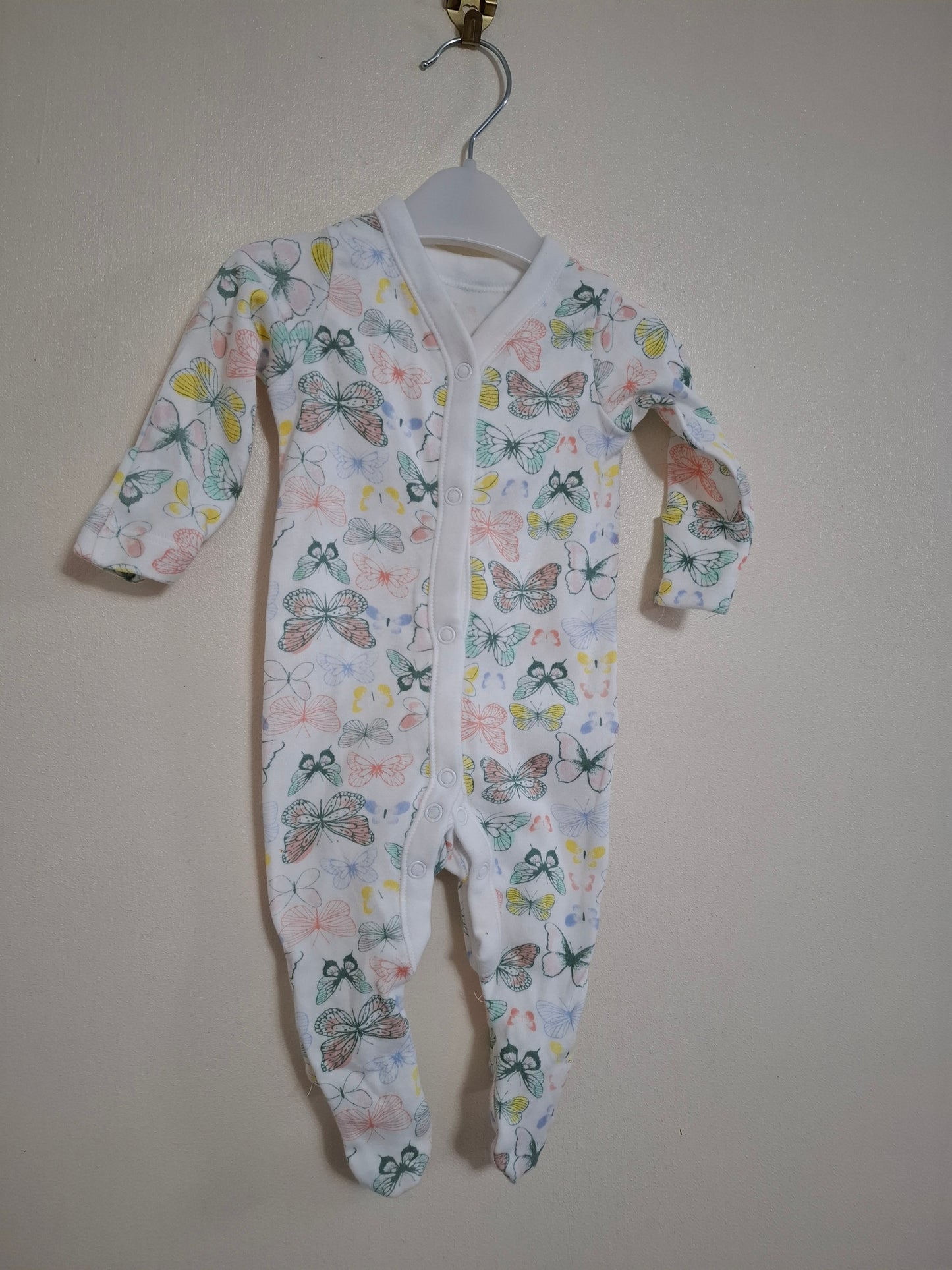 Newborn: Butterfly Sleepsuit