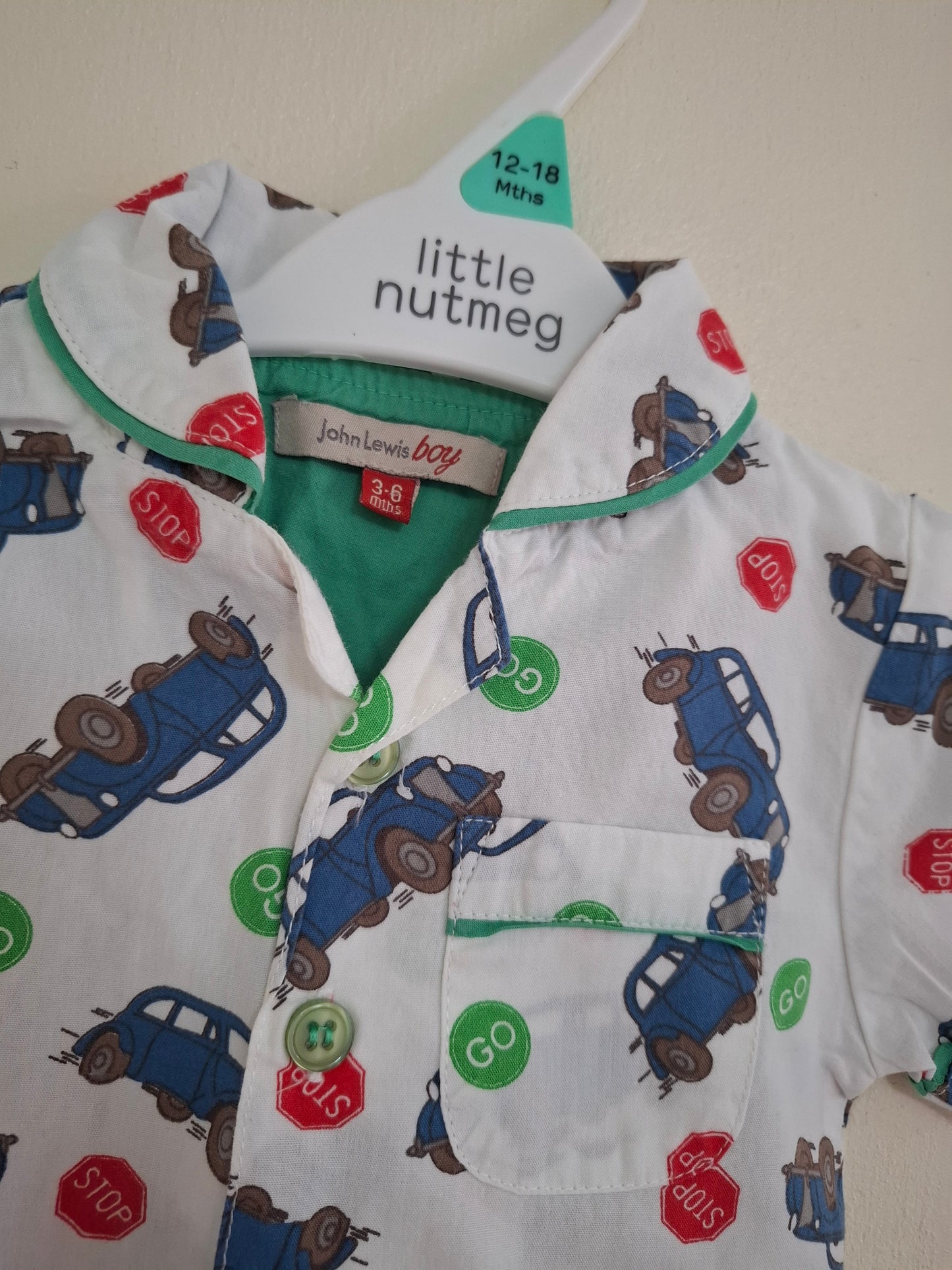 3-6m: John Lewis Cotton Pyjamas