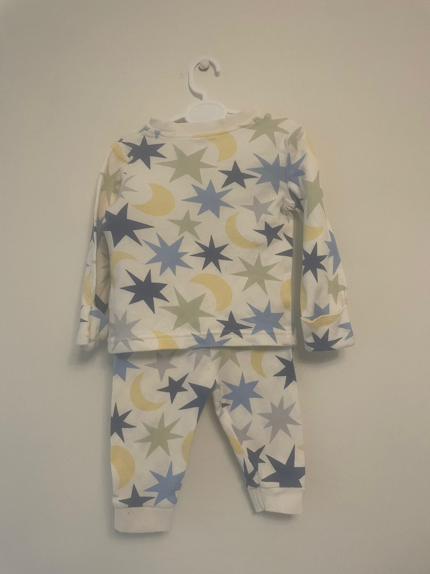 3-6m: Star and Moon Pyjamas