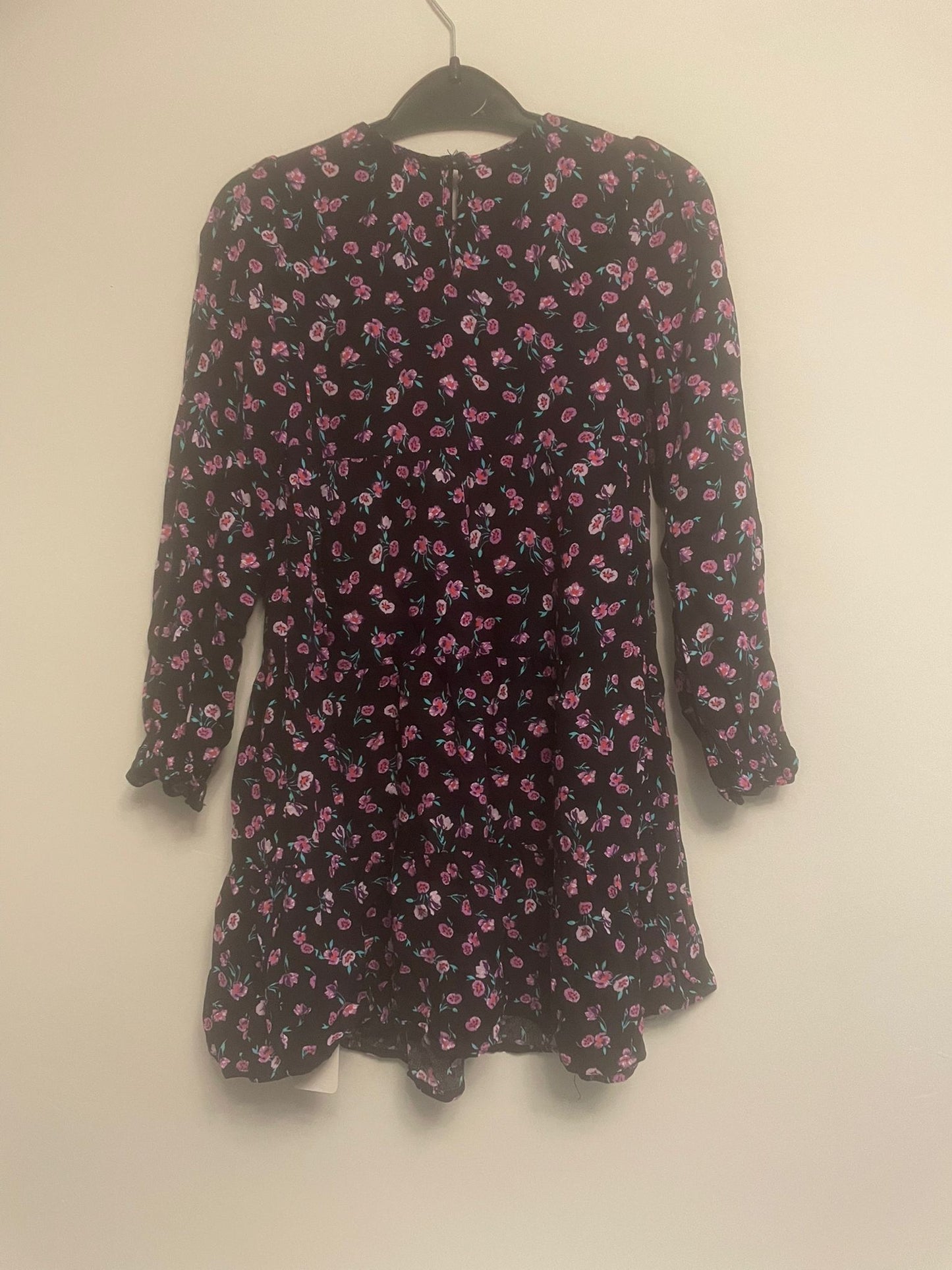 7-8y: Floaty Viscose Long Sleeved Dress