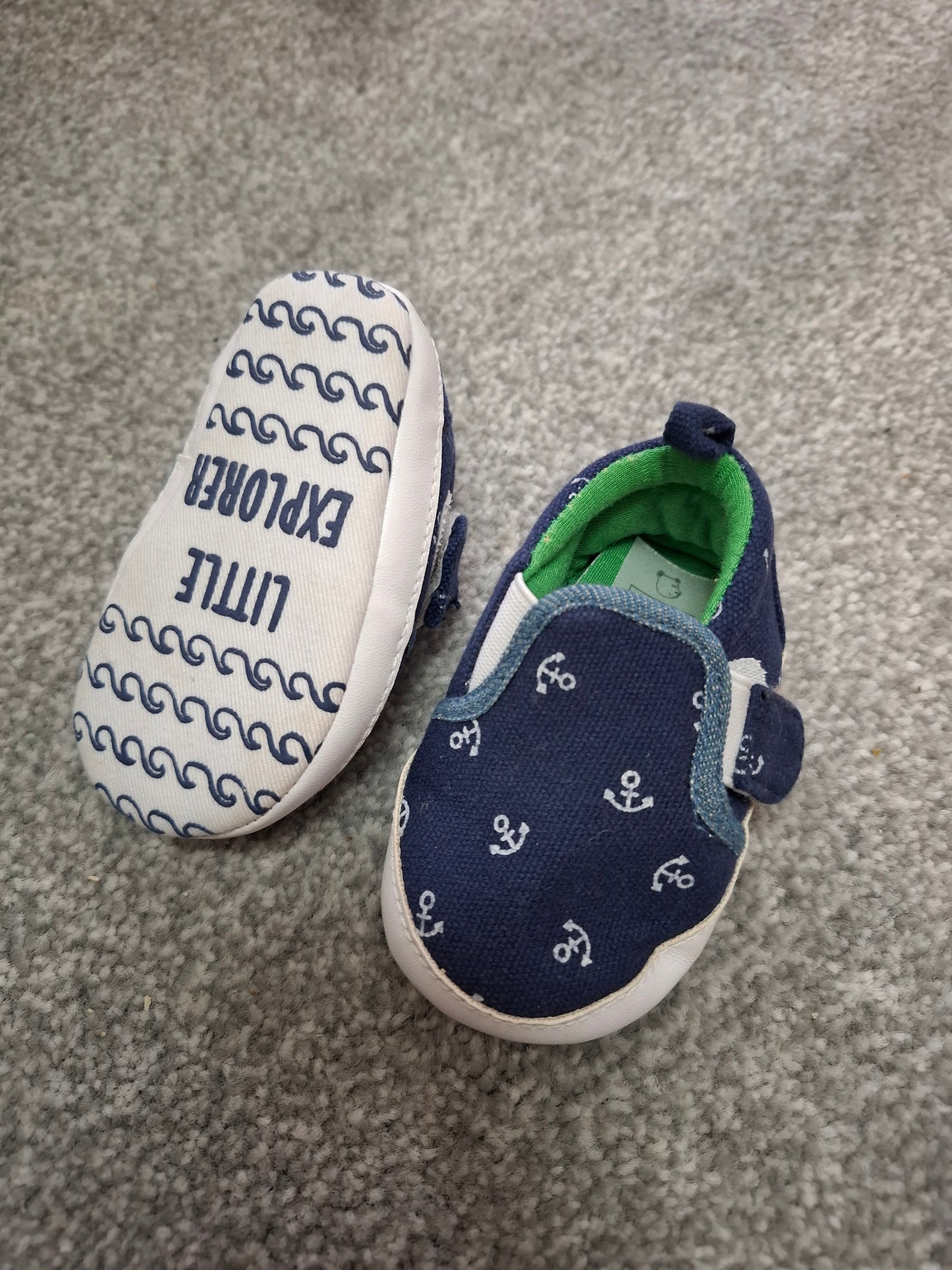 3-6m: Canvas Nautical Shoes