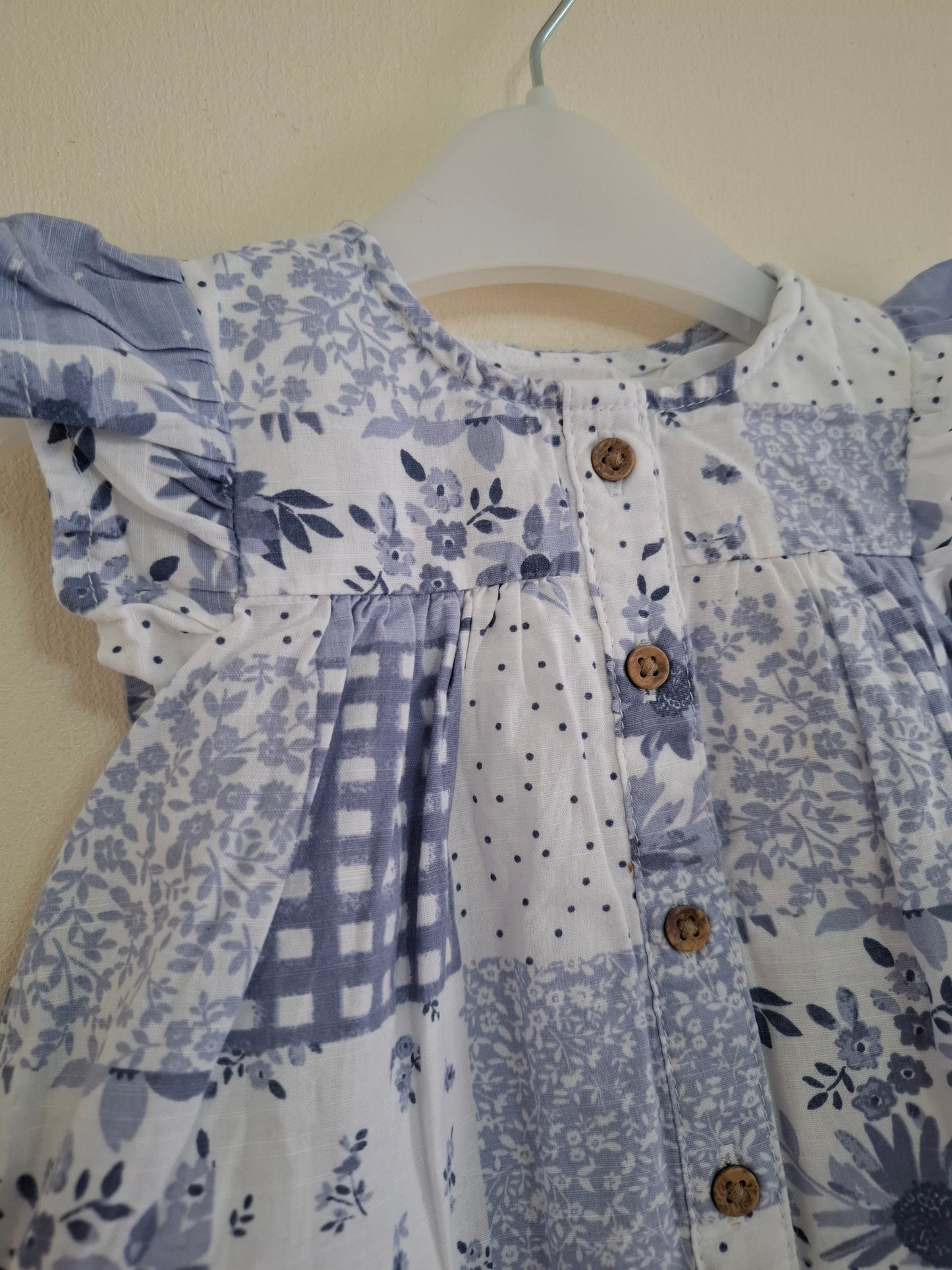 First Size: Patchwork Style Cotton Dress
