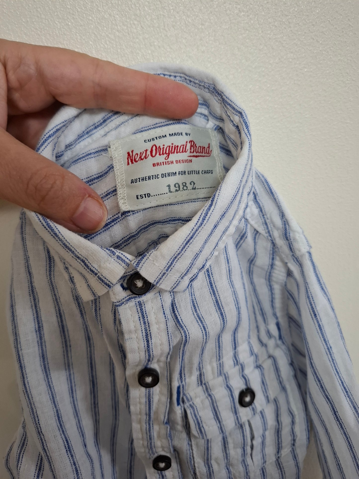 9-12m: Next Linen Shirt