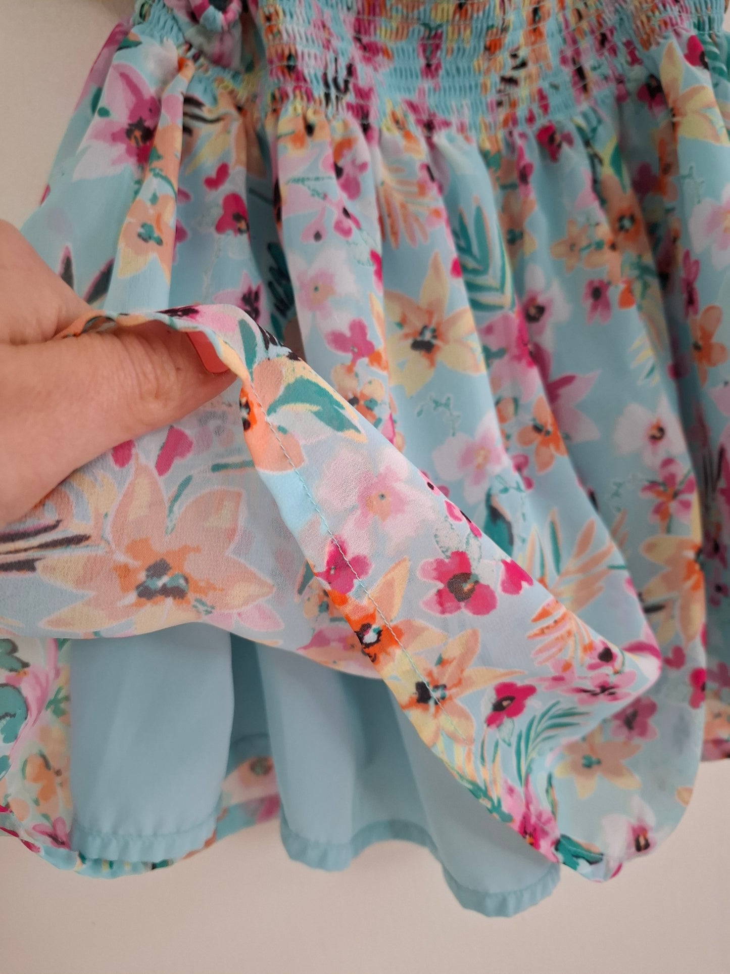 3-4y: Monsoon Viscose Floral Top