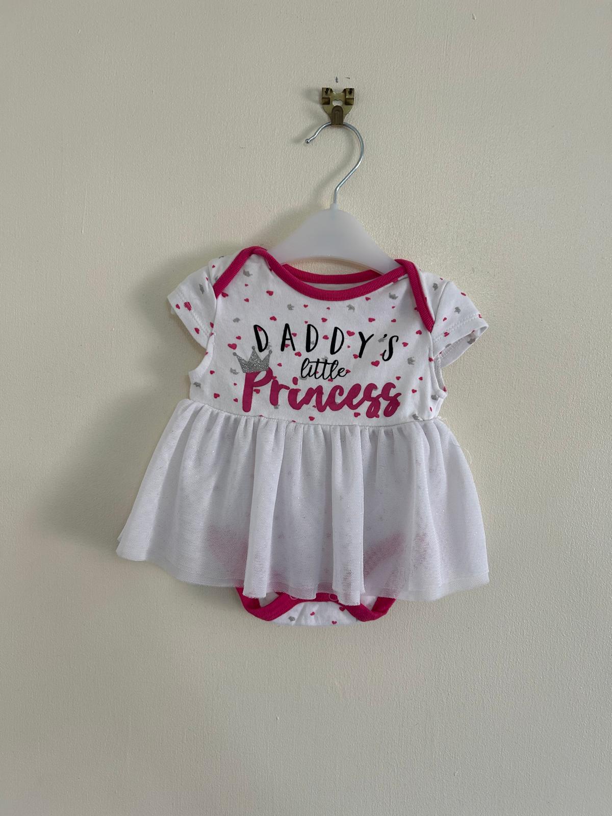 0-3m: "Daddy's Little Princess" Tutu Vest