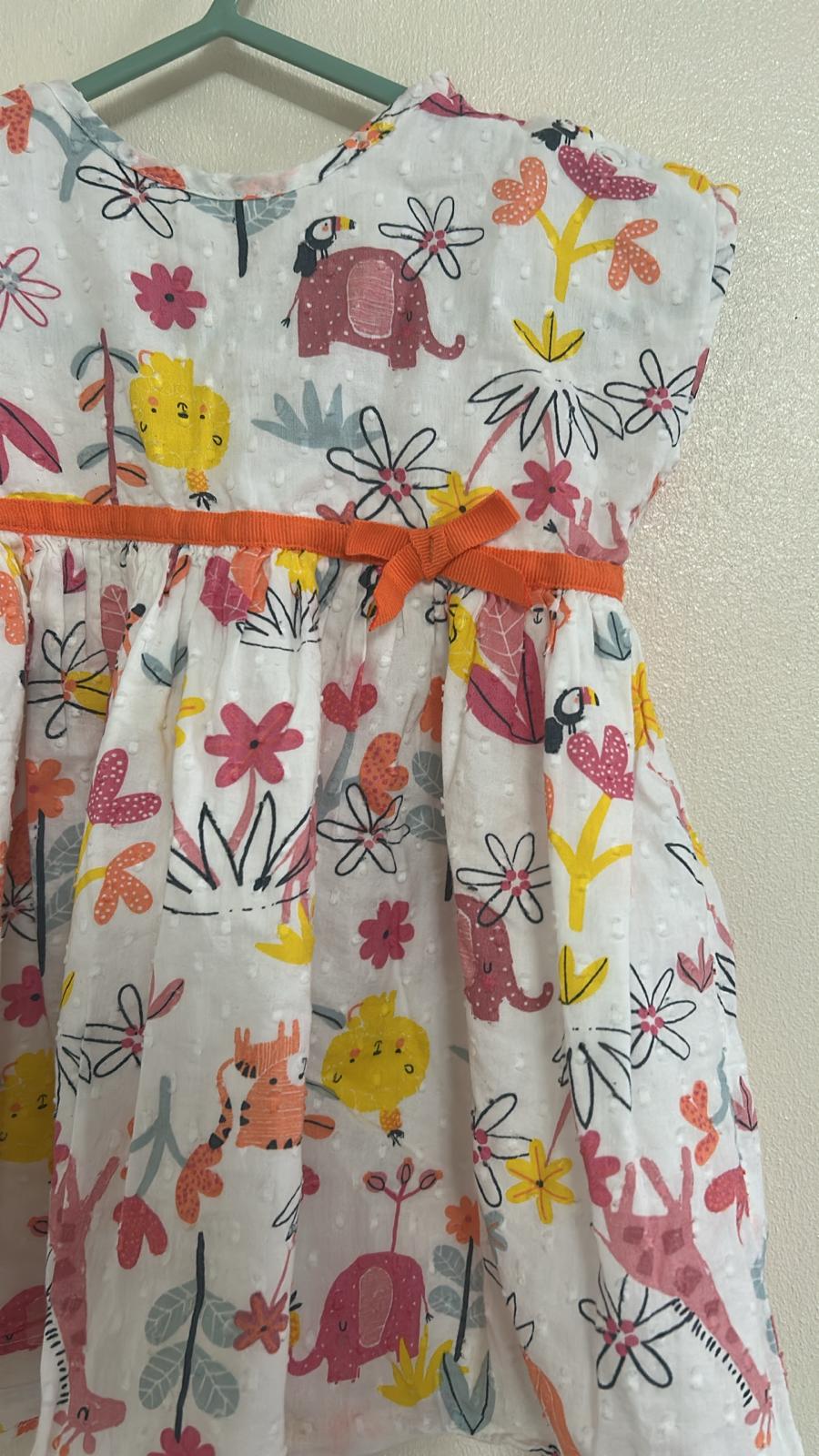 9-12m: Cotton Jungle Dress