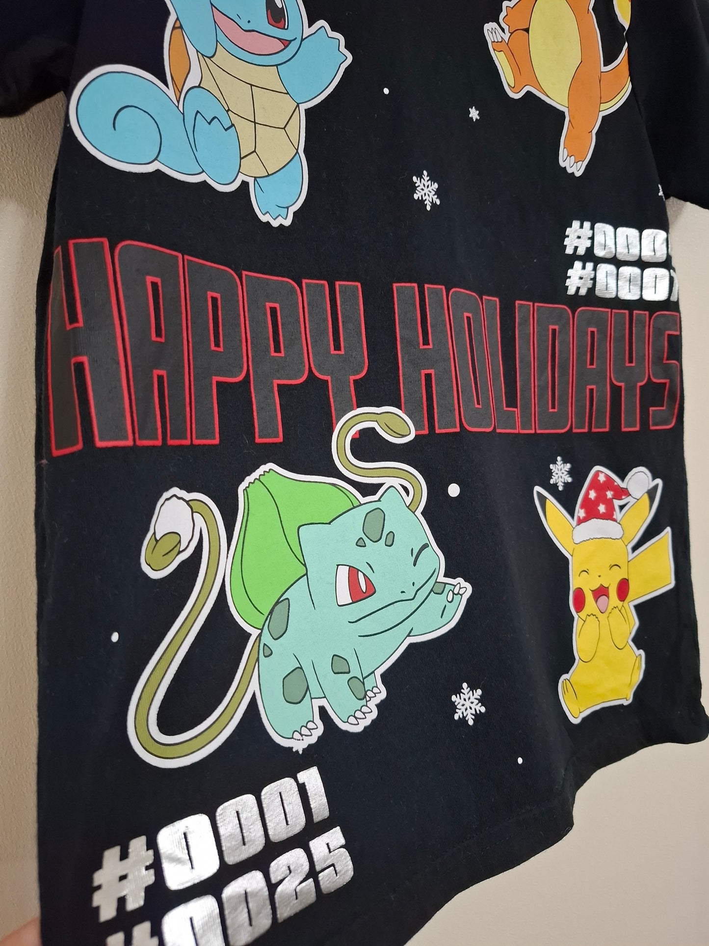 7-8y: Pokemon Christmas T-shirt