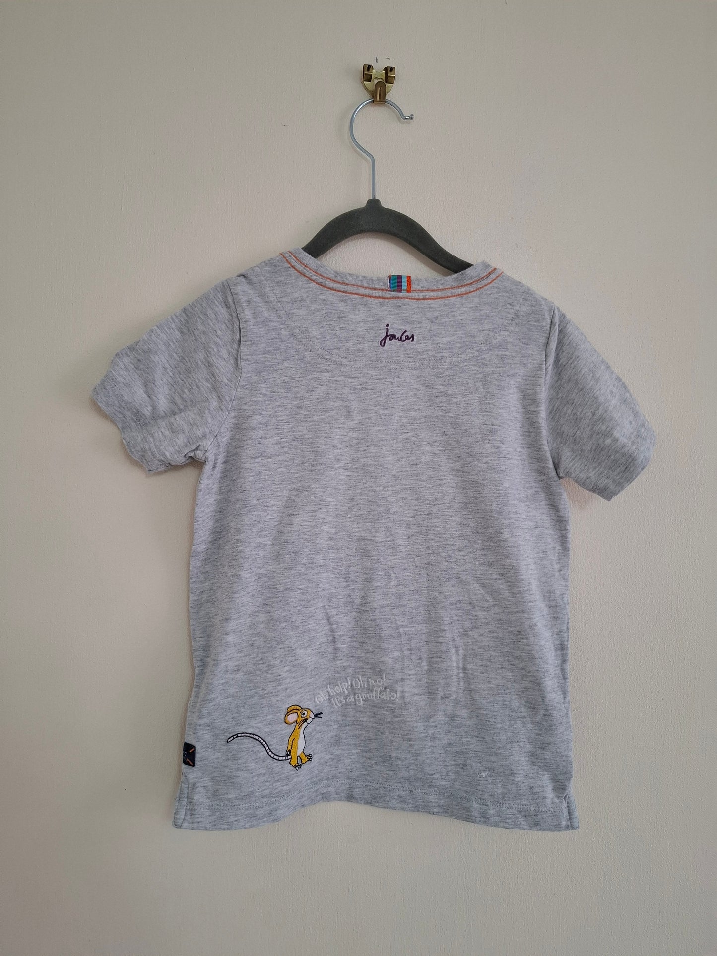 6y: Joules Gruffalo Embroidered T-shirt (see back)
