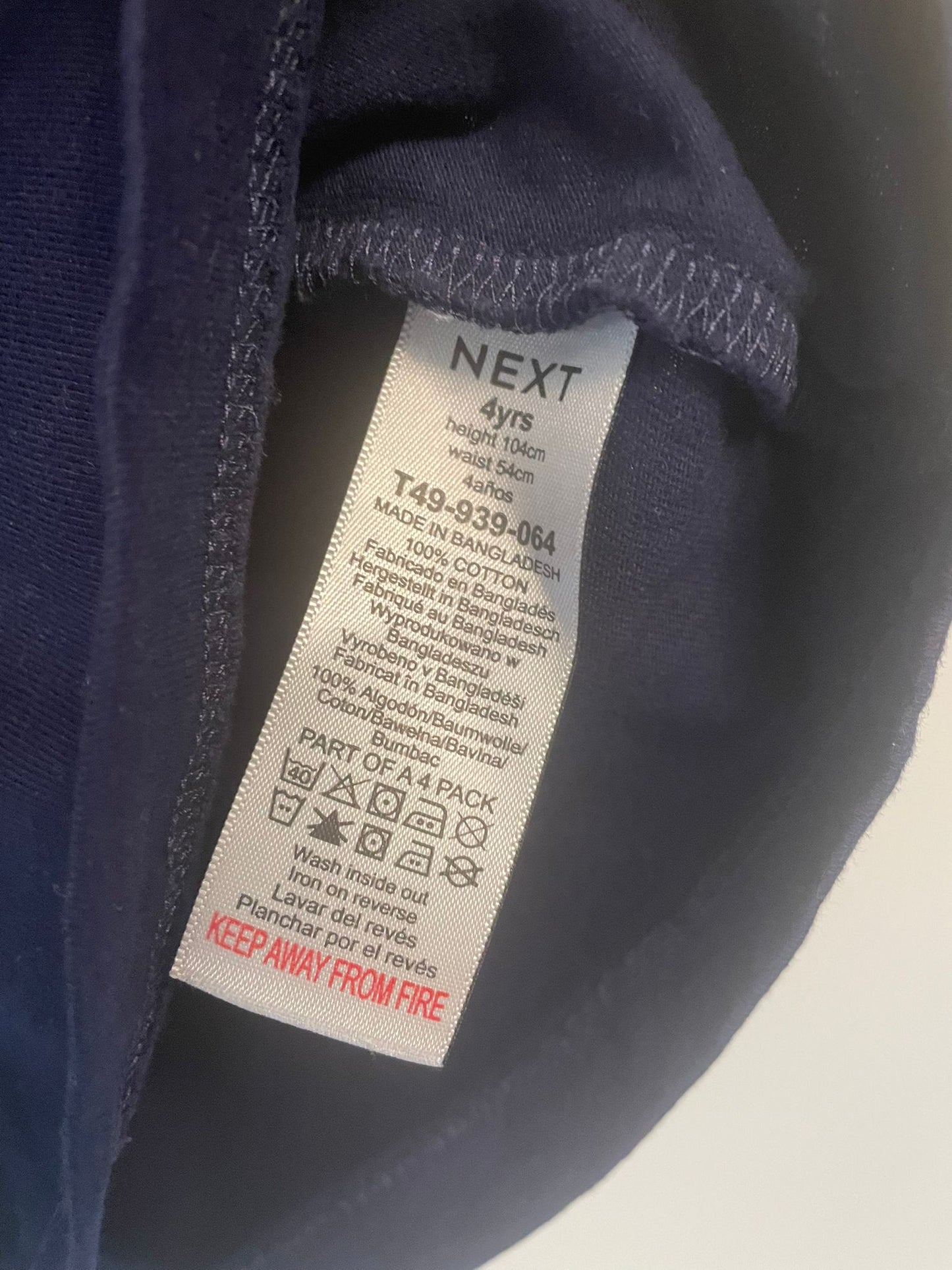 4y: Next Navy T-shirt