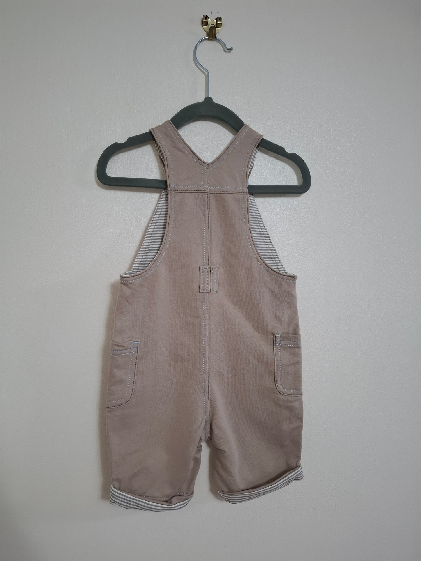 9-12m: Safari Time Fabric Dungerees
