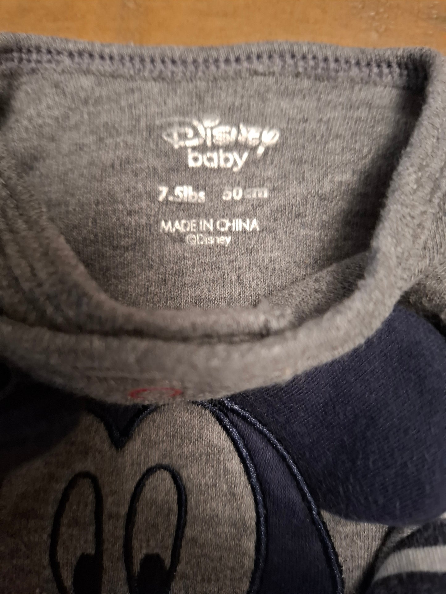 First Size (7.5lb): Disney Mickey Mouse Sleepsuit