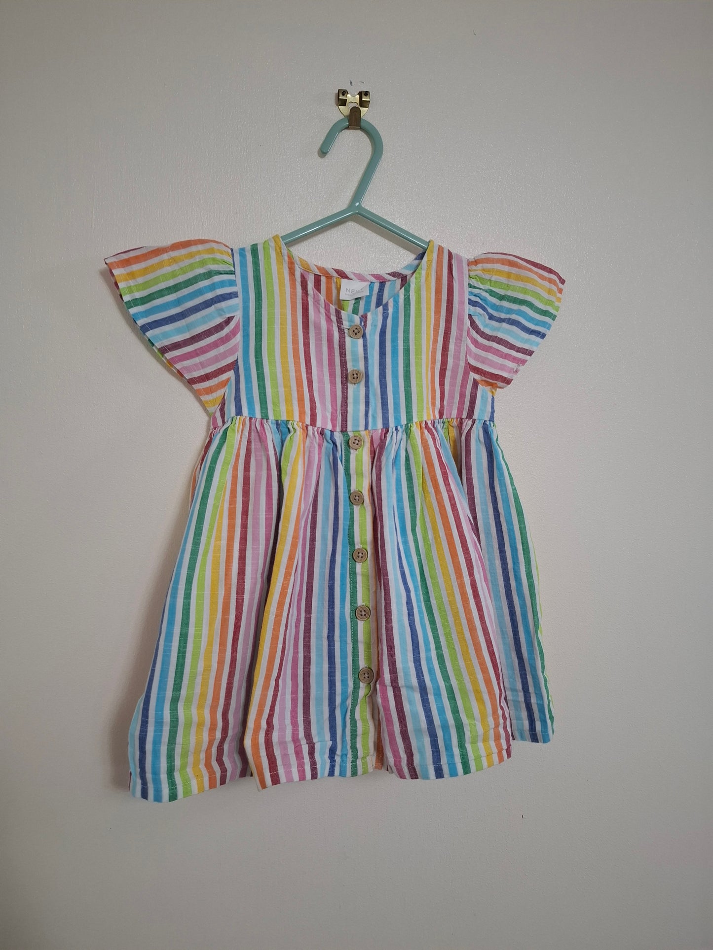 9-12m: Next Rainbow Cotton Dress