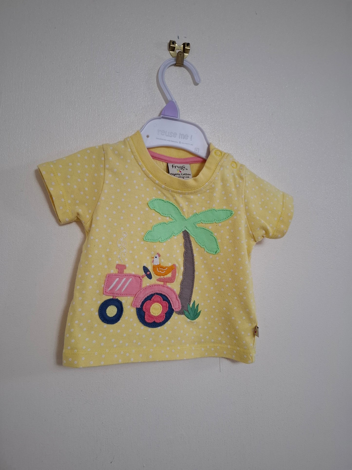 0-3m: Frugi Applique T-shirt
