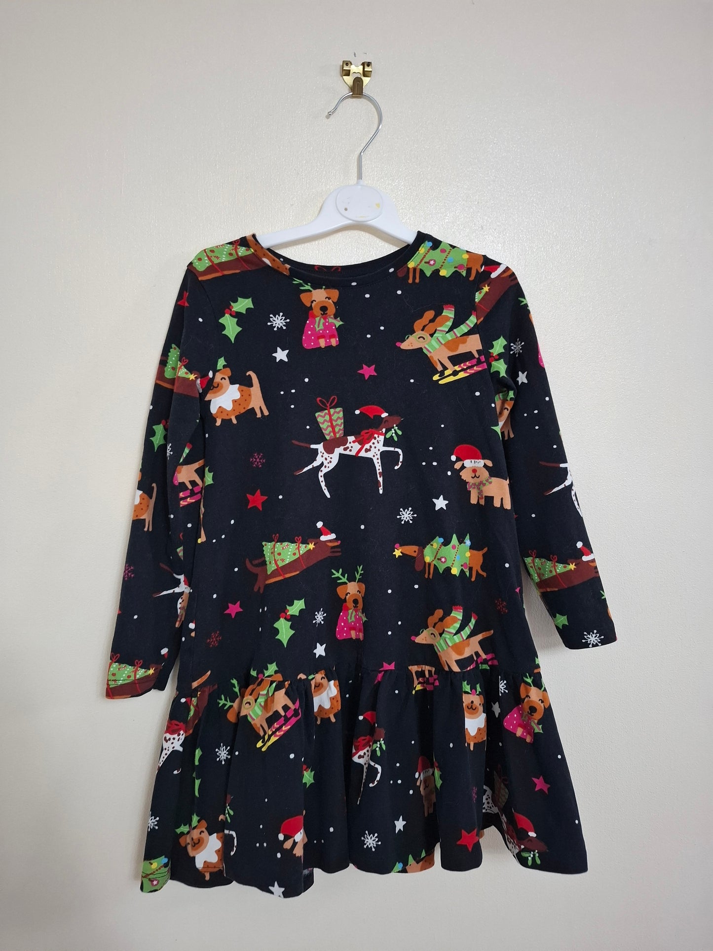5y: Cotton Christmas Dress