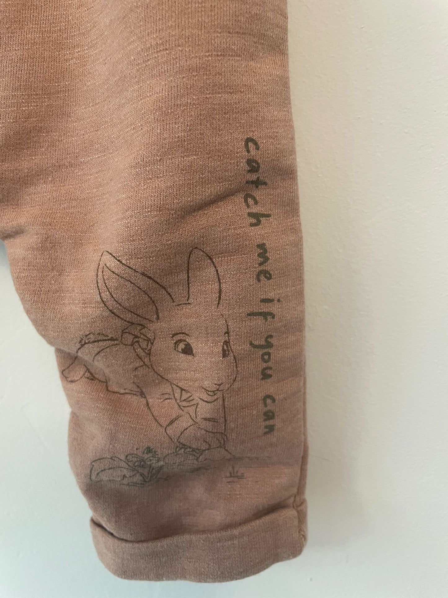 0-3m: Peter Rabbit Fabric Dungaree Set