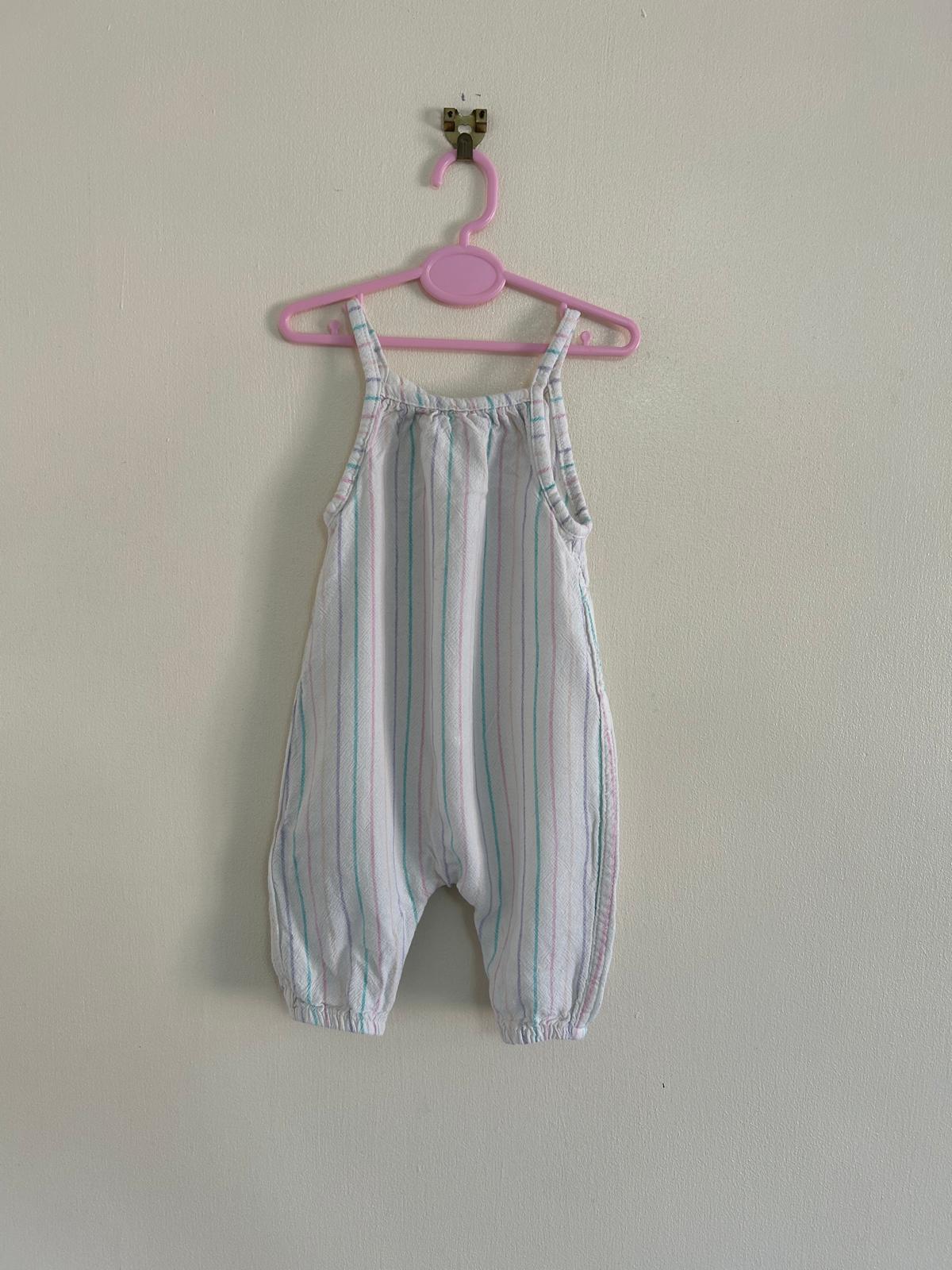 0-3m: M&S Linen Playsuit