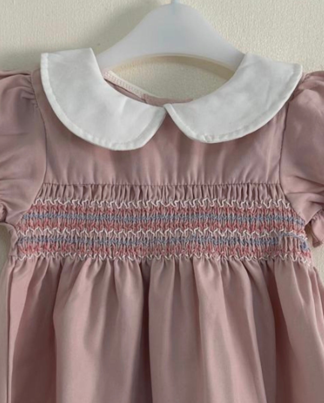 9-12m: Embroidered Smock Dress