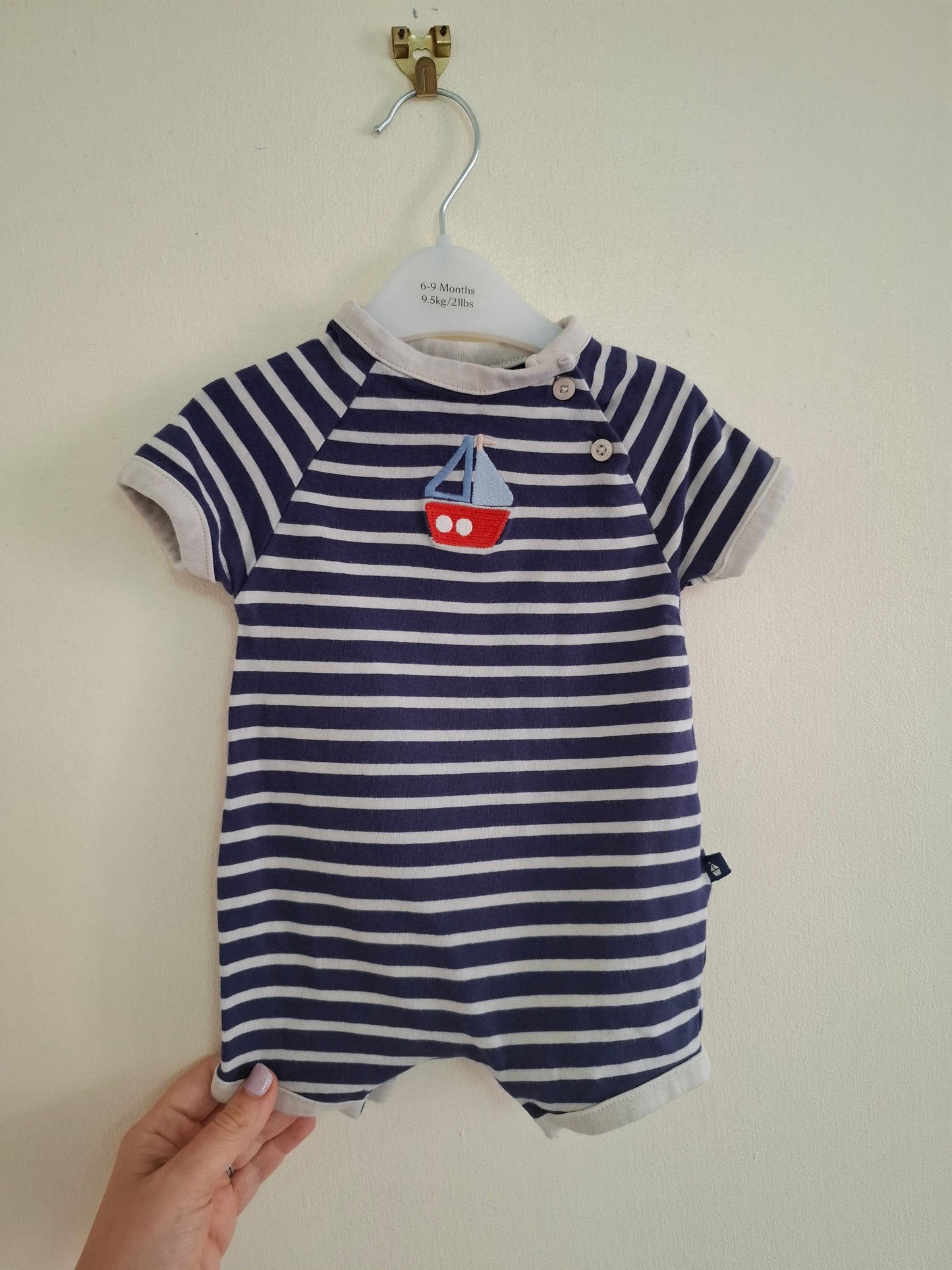0-3m: Next Cotton Romper