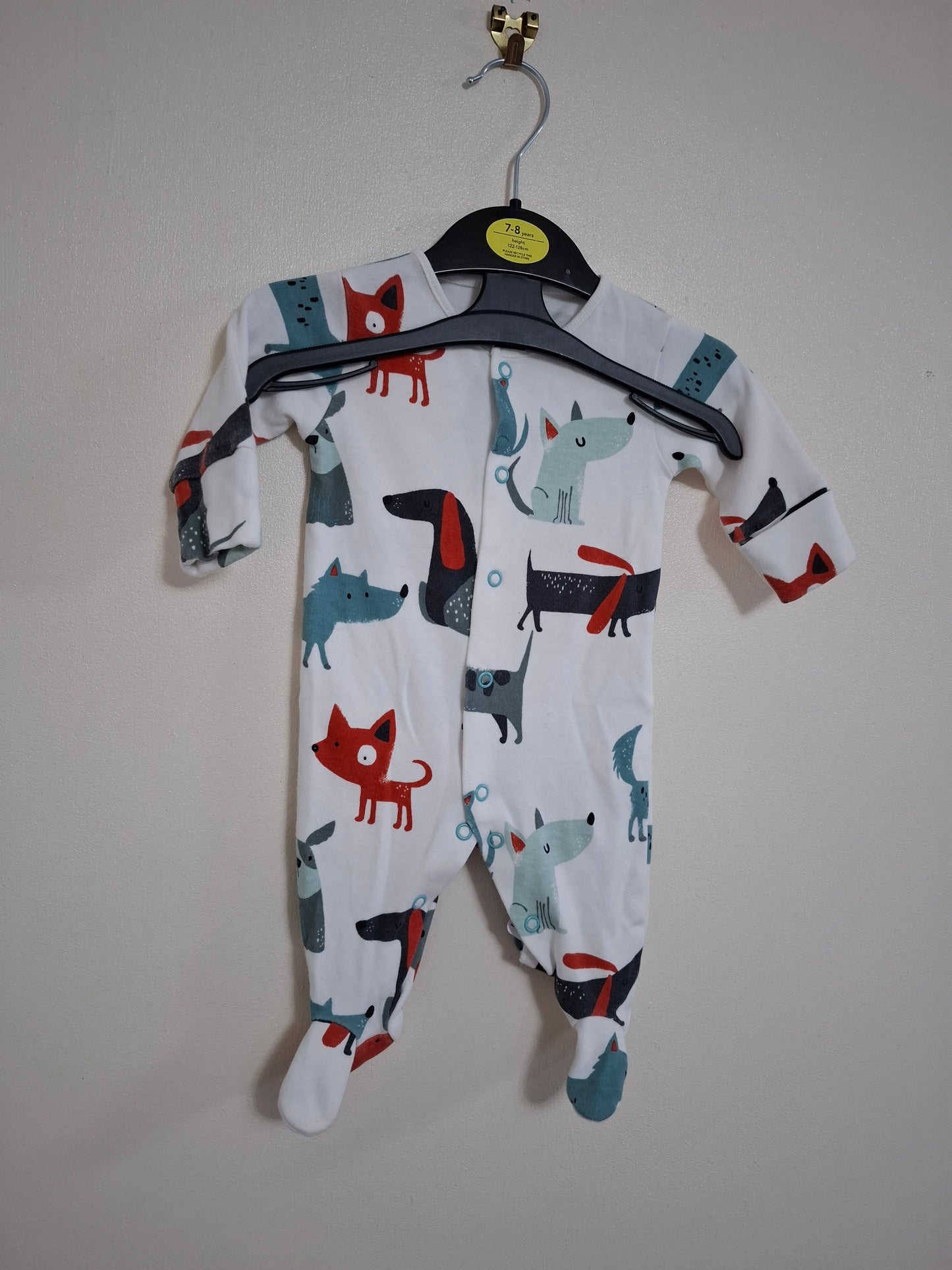Up to 1m: Set of 2 Next dog sleepsuits
