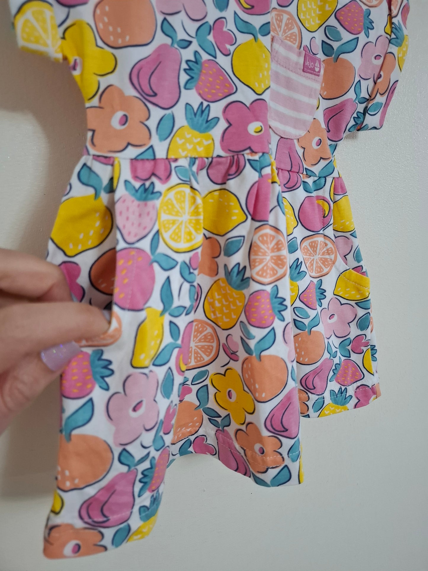 0-3m: Jojo Summer Fruits Dress