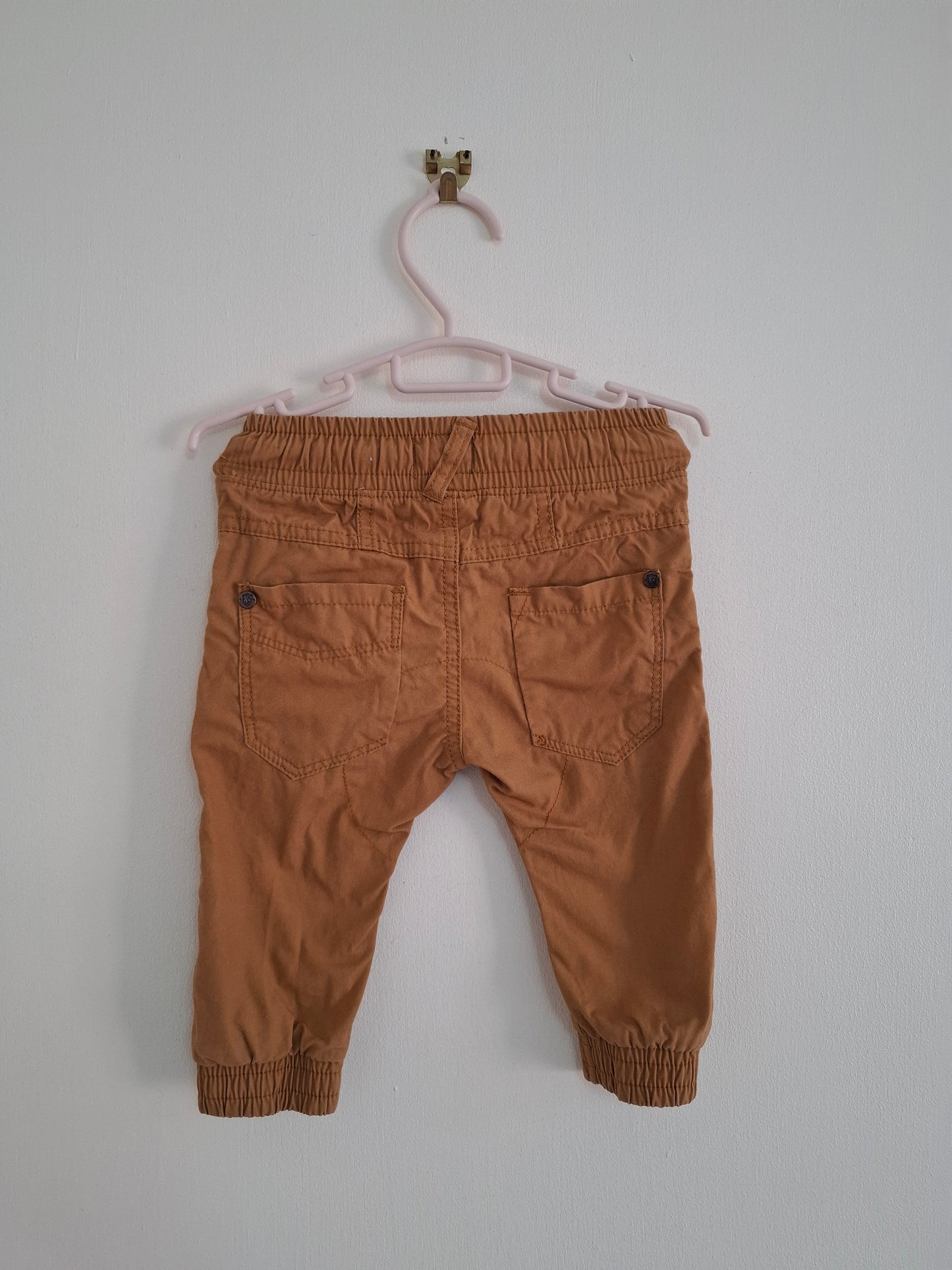 6-9m: Next Tan Pull-on Trousers
