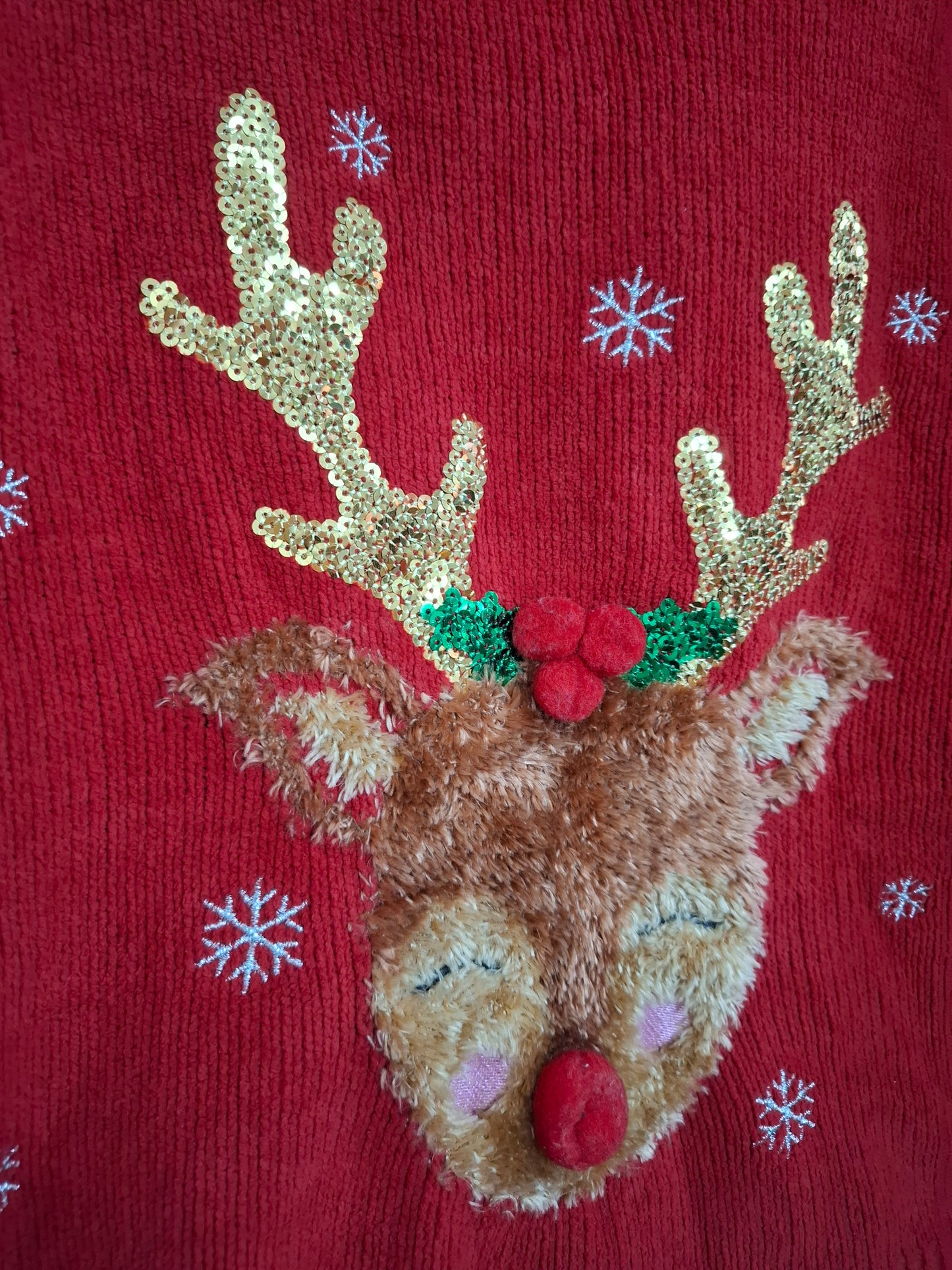 4-5y: Soft Knitted Reindeer Jumper