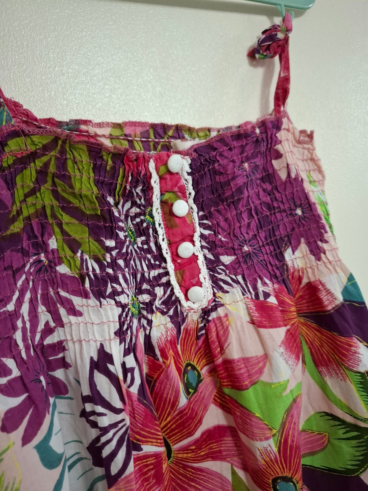 5-6y: Colourful Floral Summer Dress