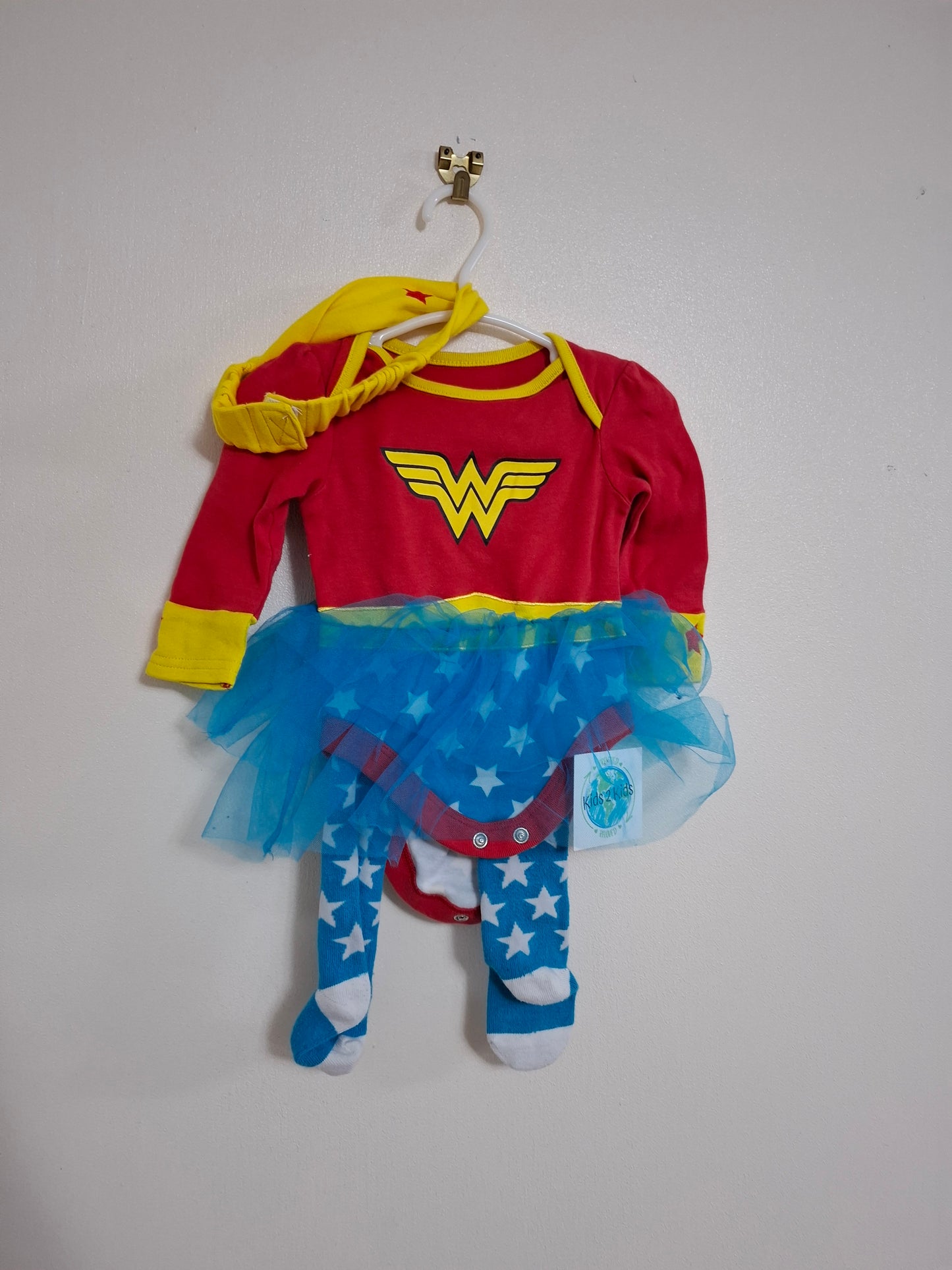 0-3m: 3 Peice Wonder woman Outfit