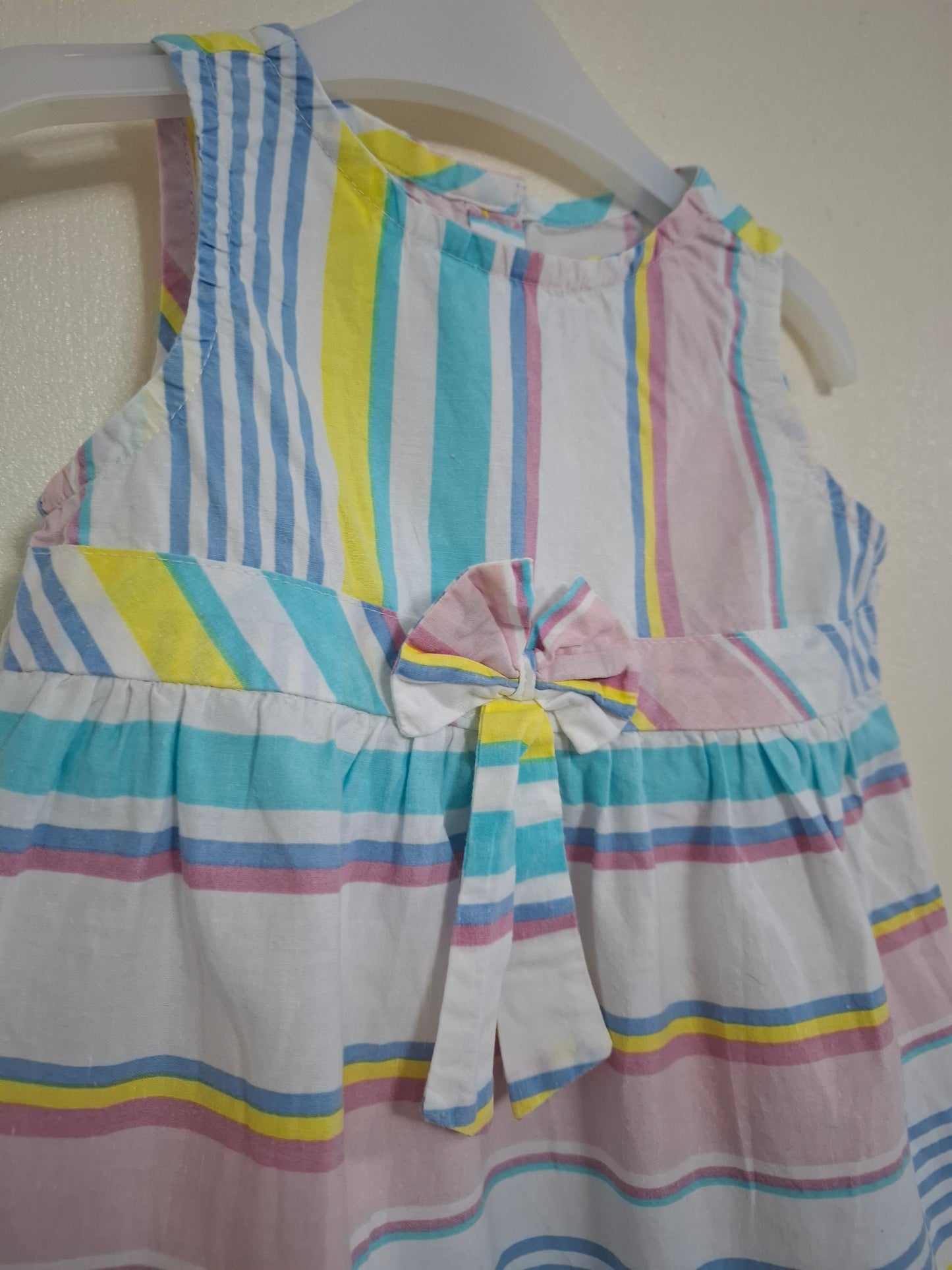 9-12m: Lightweight Cotton Rainbow Dress