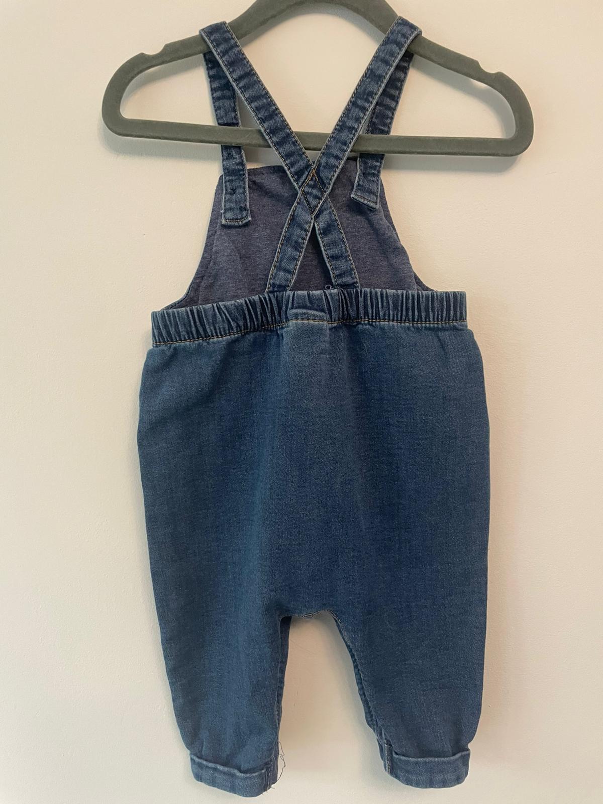 3-6m: Next Soft Dungeree Set